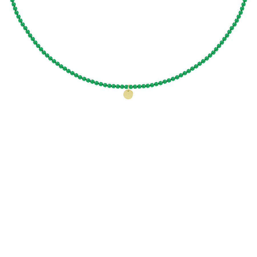 Little Gem Green Agate Necklace