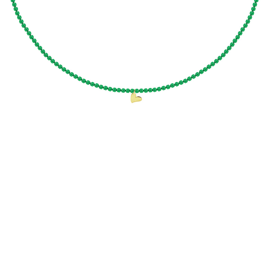 Little Gem Green Agate Necklace