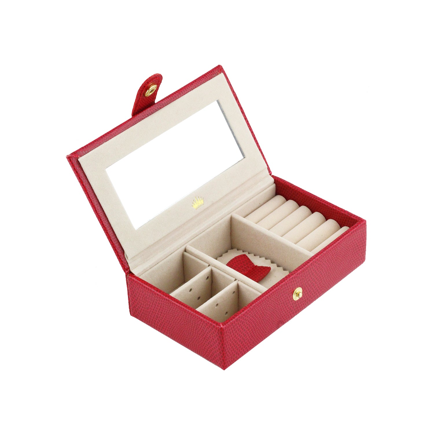 Royal Gem Leather Rectangular Jewelry Box