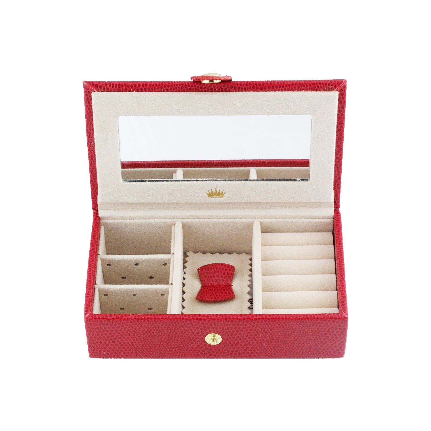 Royal Gem Leather Rectangular Jewelry Box