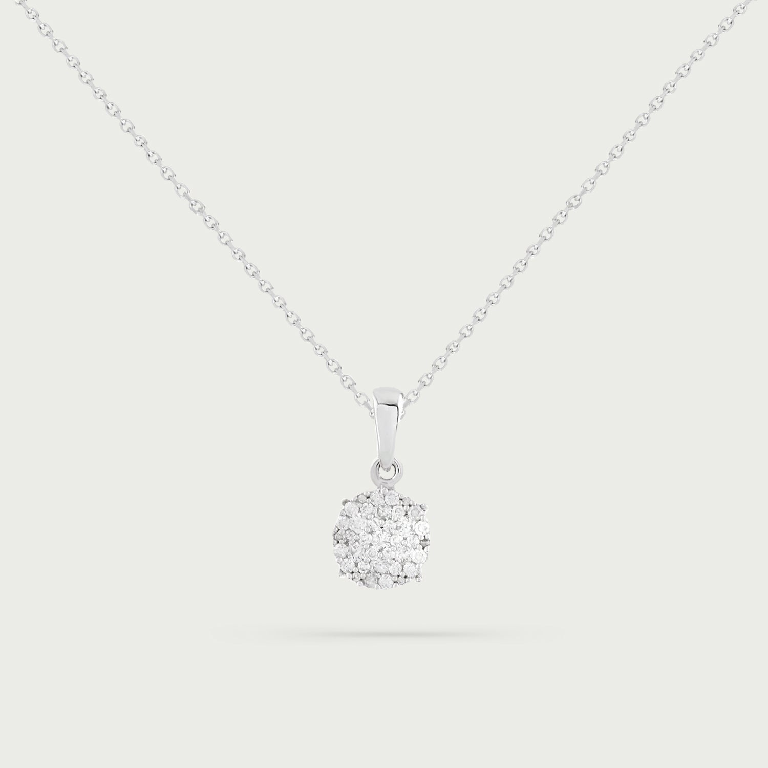 Halo Whisper Diamond Necklace