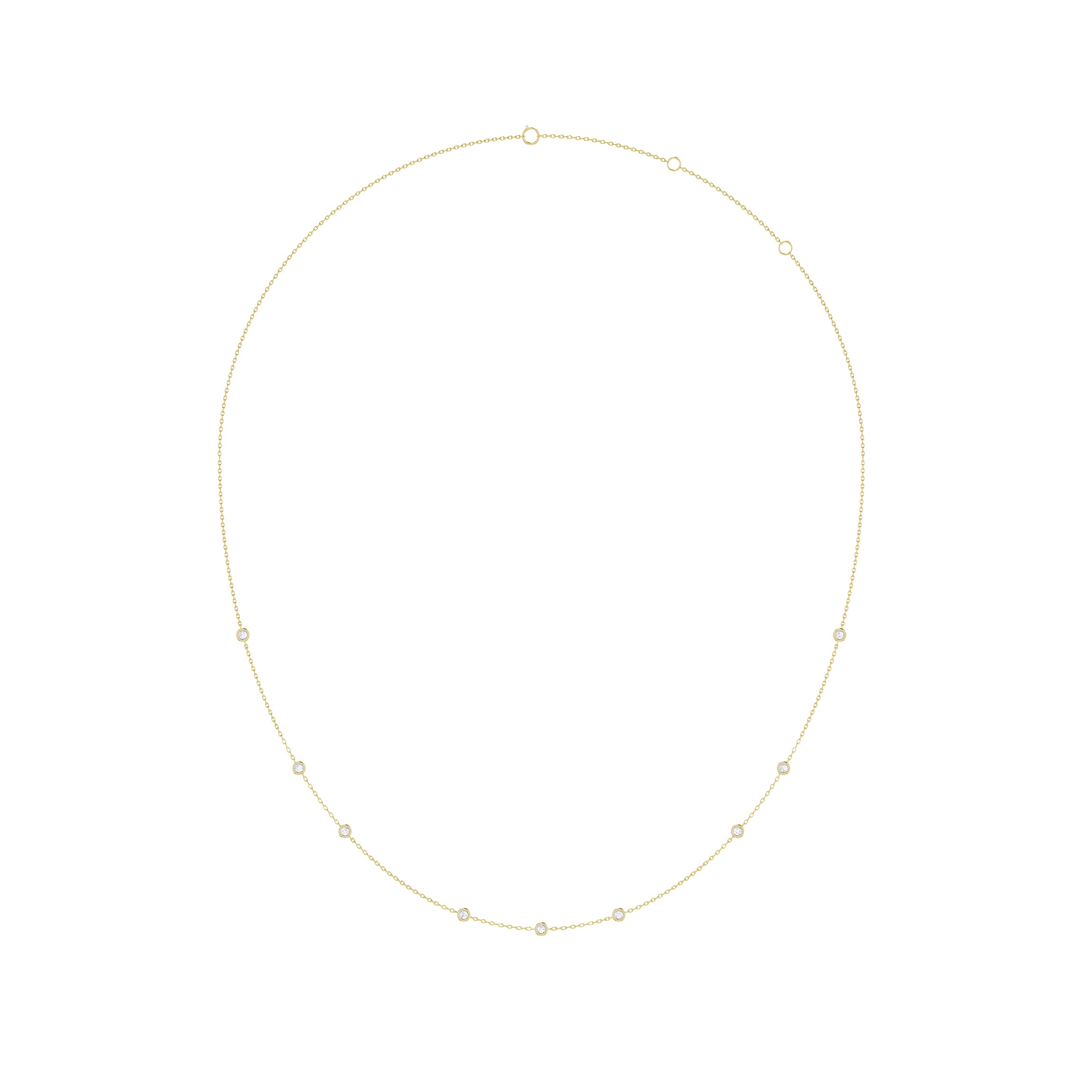 Orbit Bond Diamond Necklace