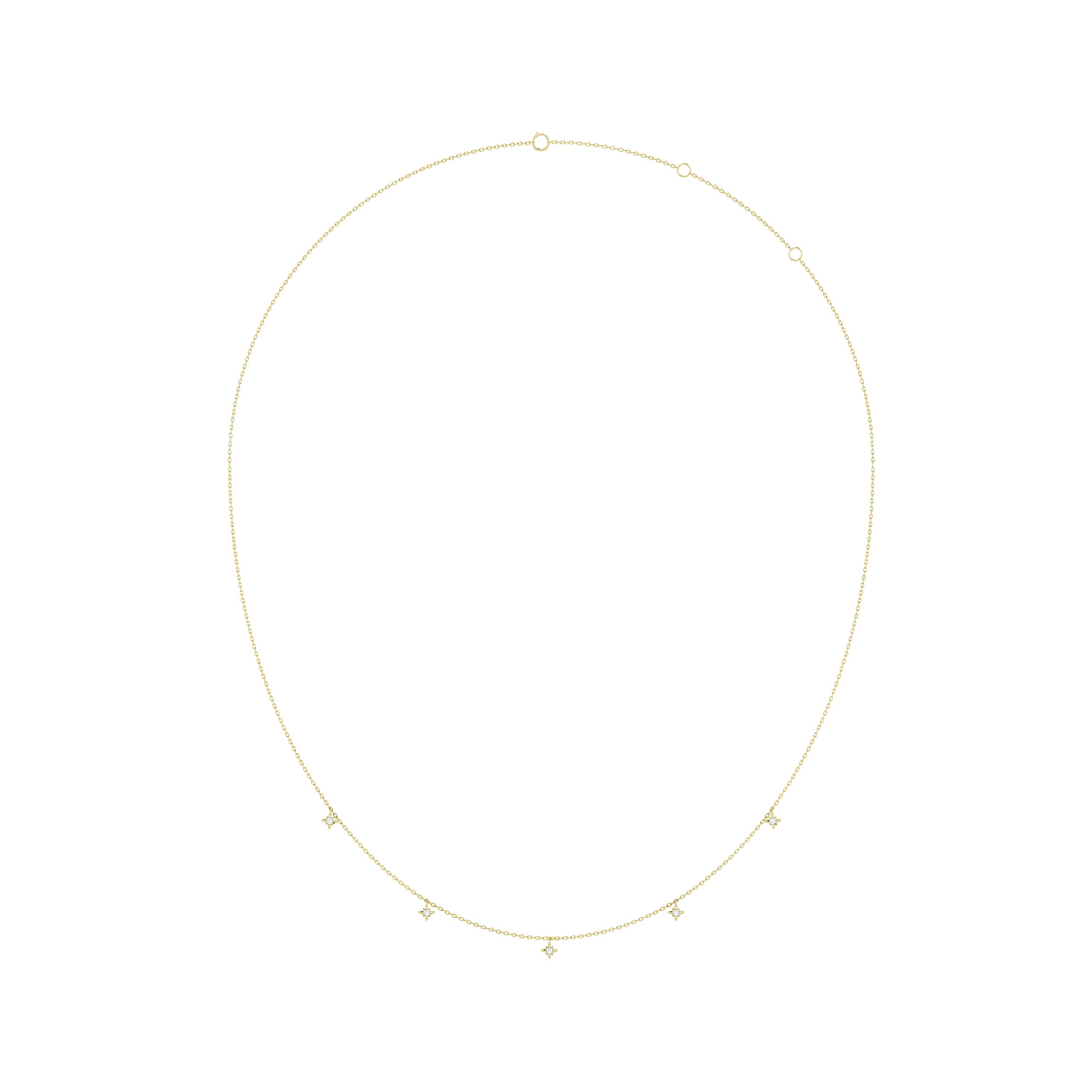 Starlit Elegance Diamond Necklace