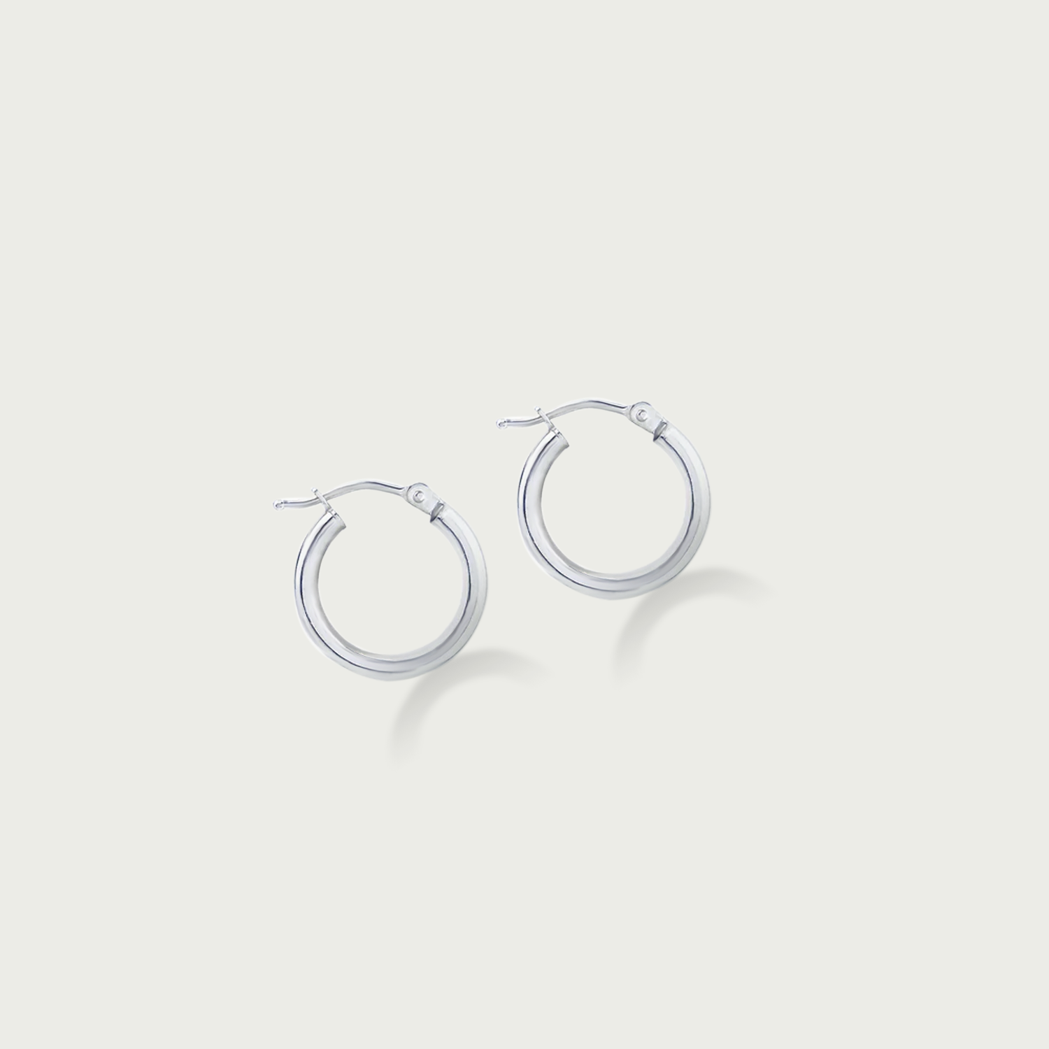 Initial Thought Gold Hoop Earrings