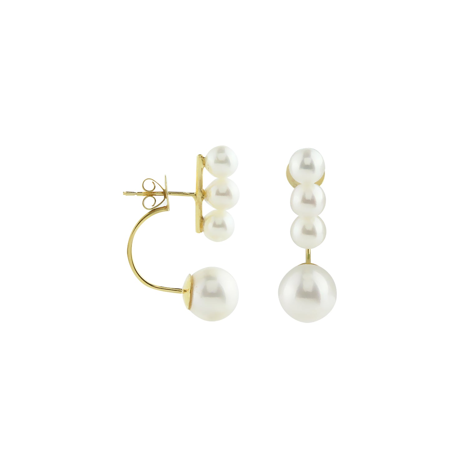 High Tide Four Pearl Earrings