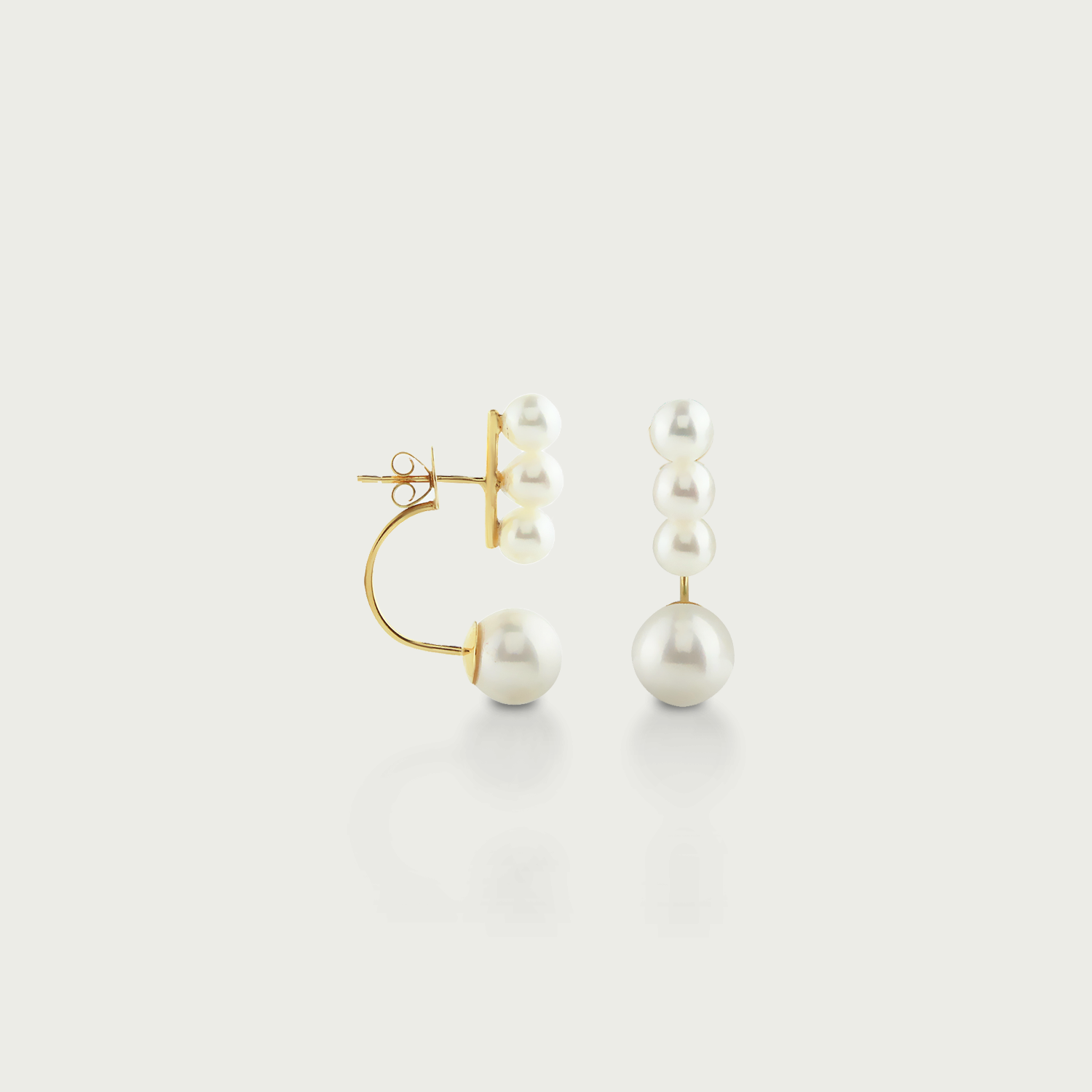 High Tide Four Pearl Earrings