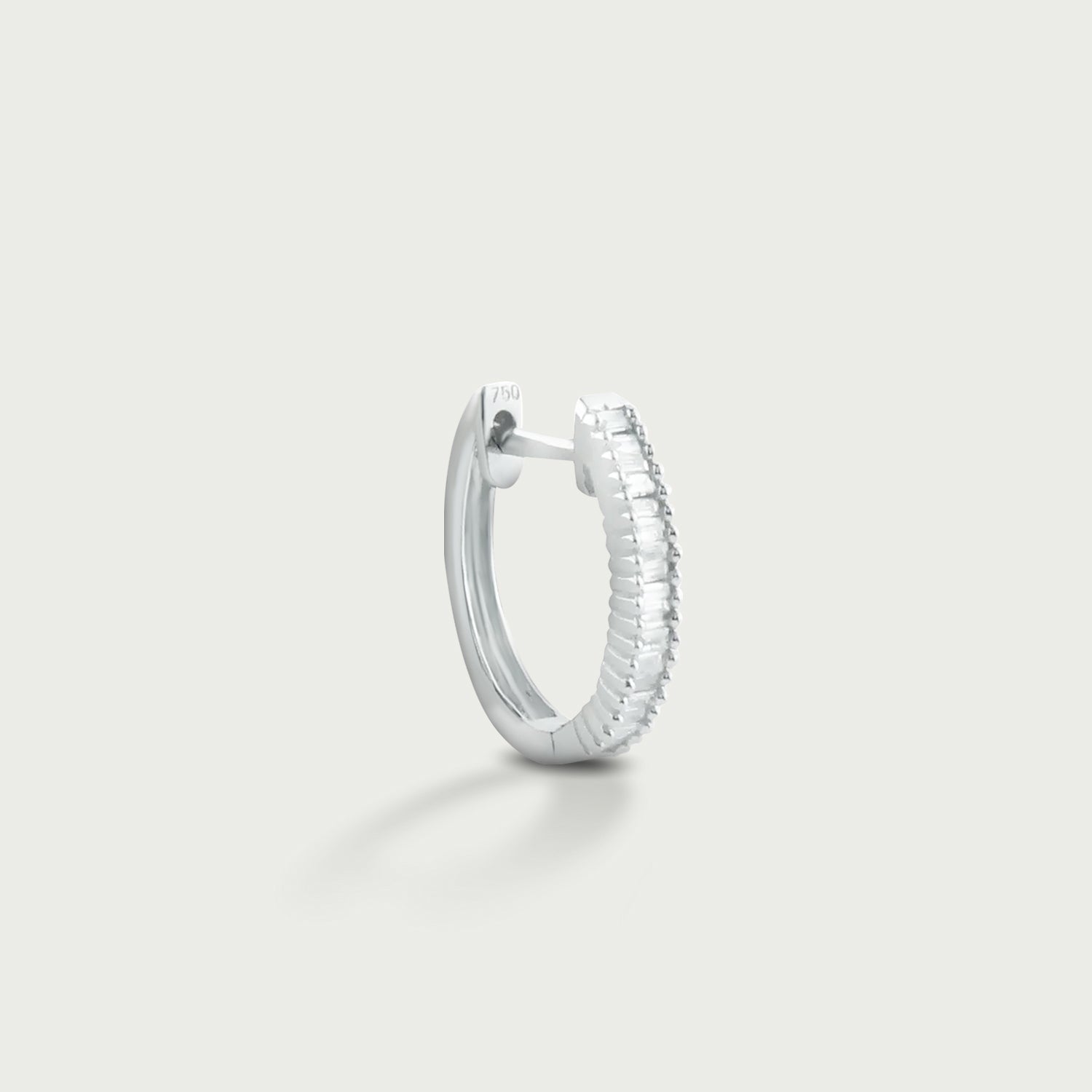 Dream and Believe Diamond Hoop Earrings