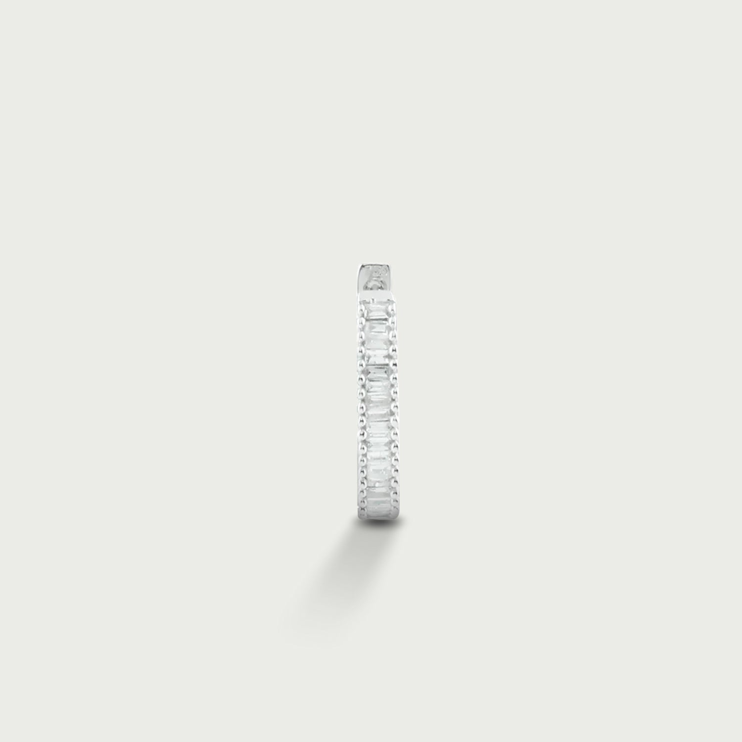 Dream and Believe Diamond Hoop Earrings