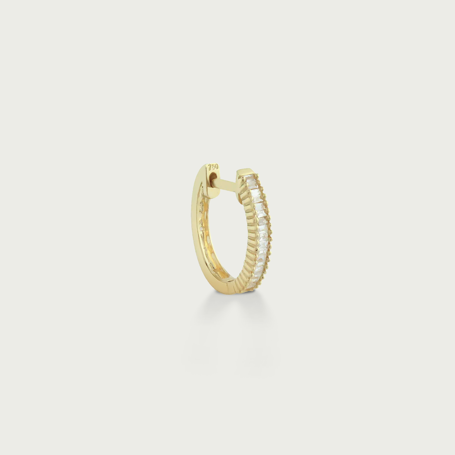 Dream and Believe Diamond Hoop Earrings