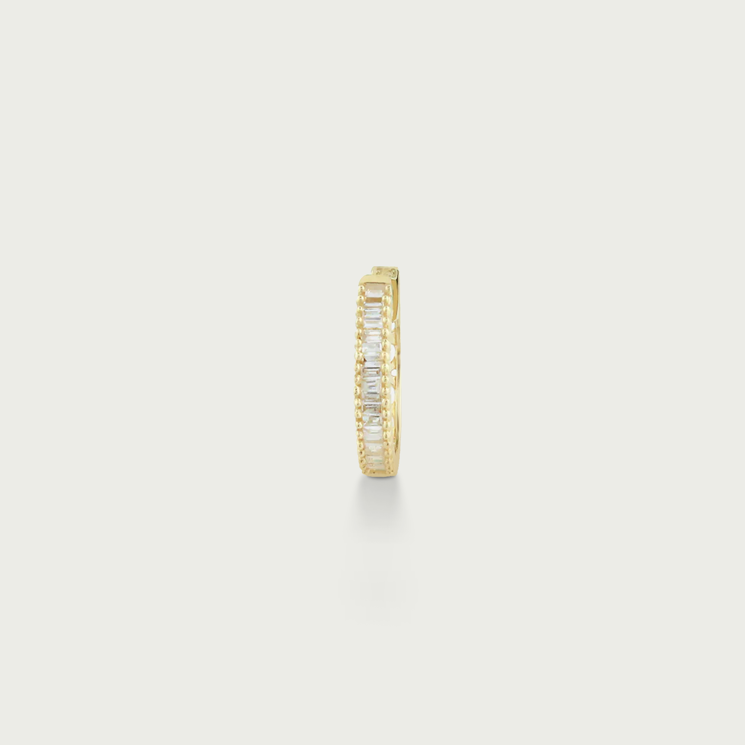 Dream and Believe Diamond Hoop Earrings