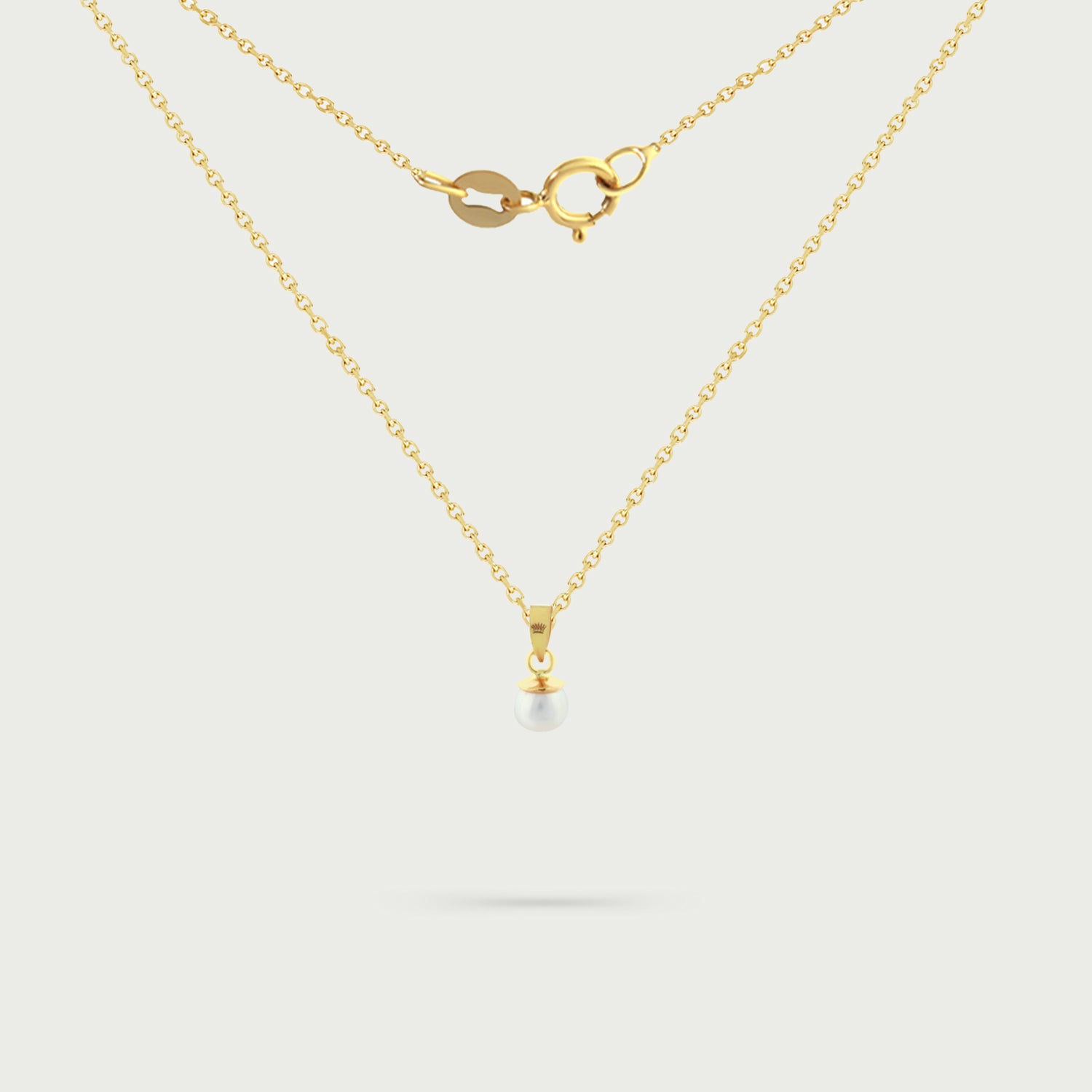 Tiny Solitary Pearl Necklace