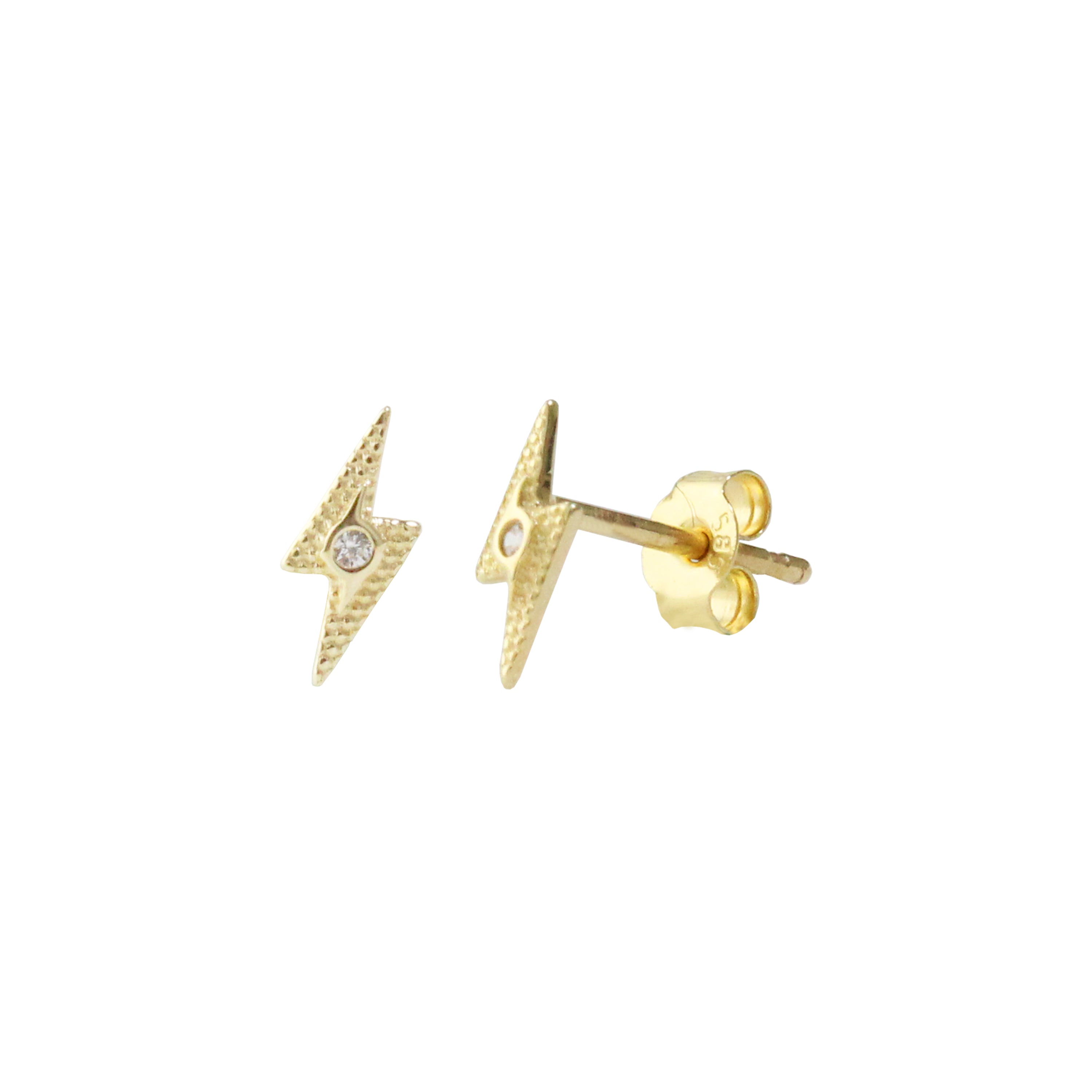 Lightning Never Strikes Twice Stud Earrrings