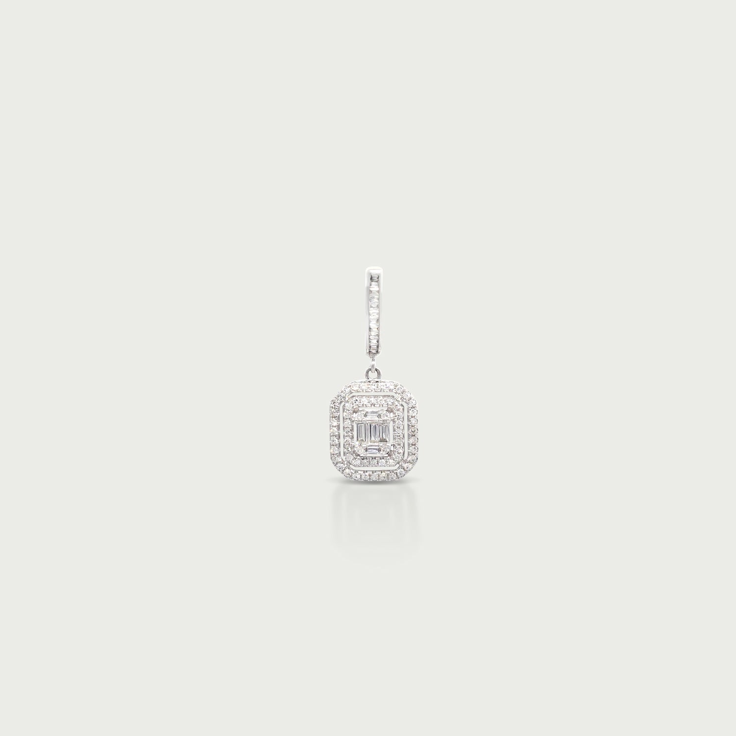 Rhythm of Love Diamond Hoop Earrings