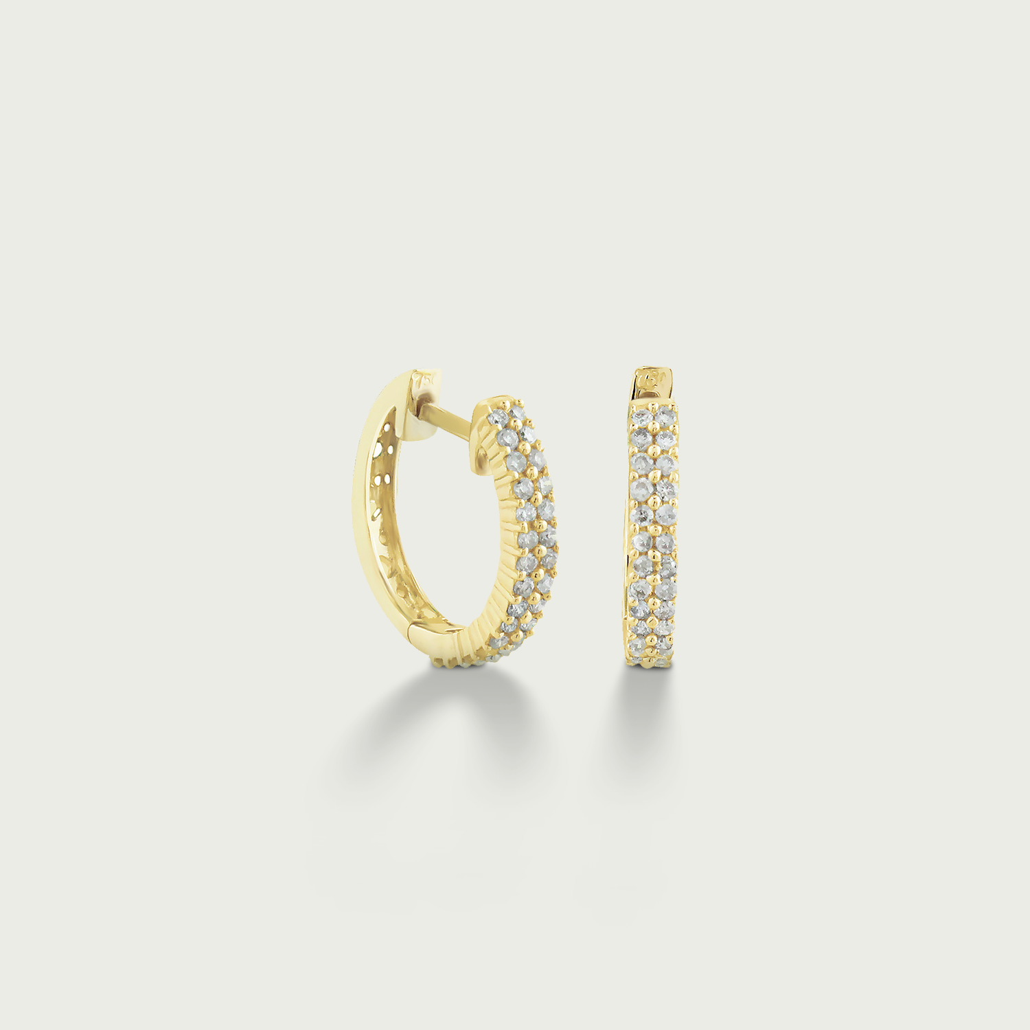Meant to Believe Diamond Hoop Earrings