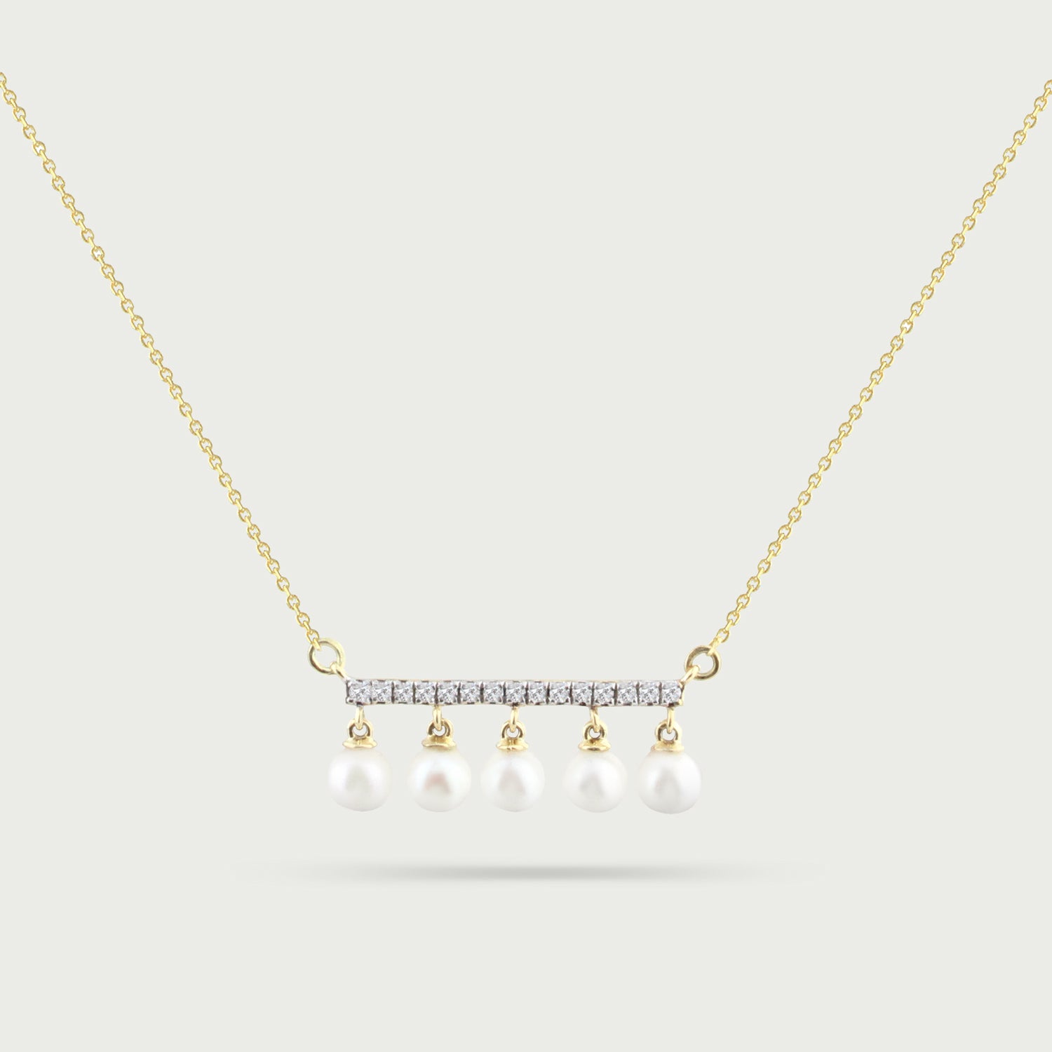 Quintet Dancing Pearl Necklace