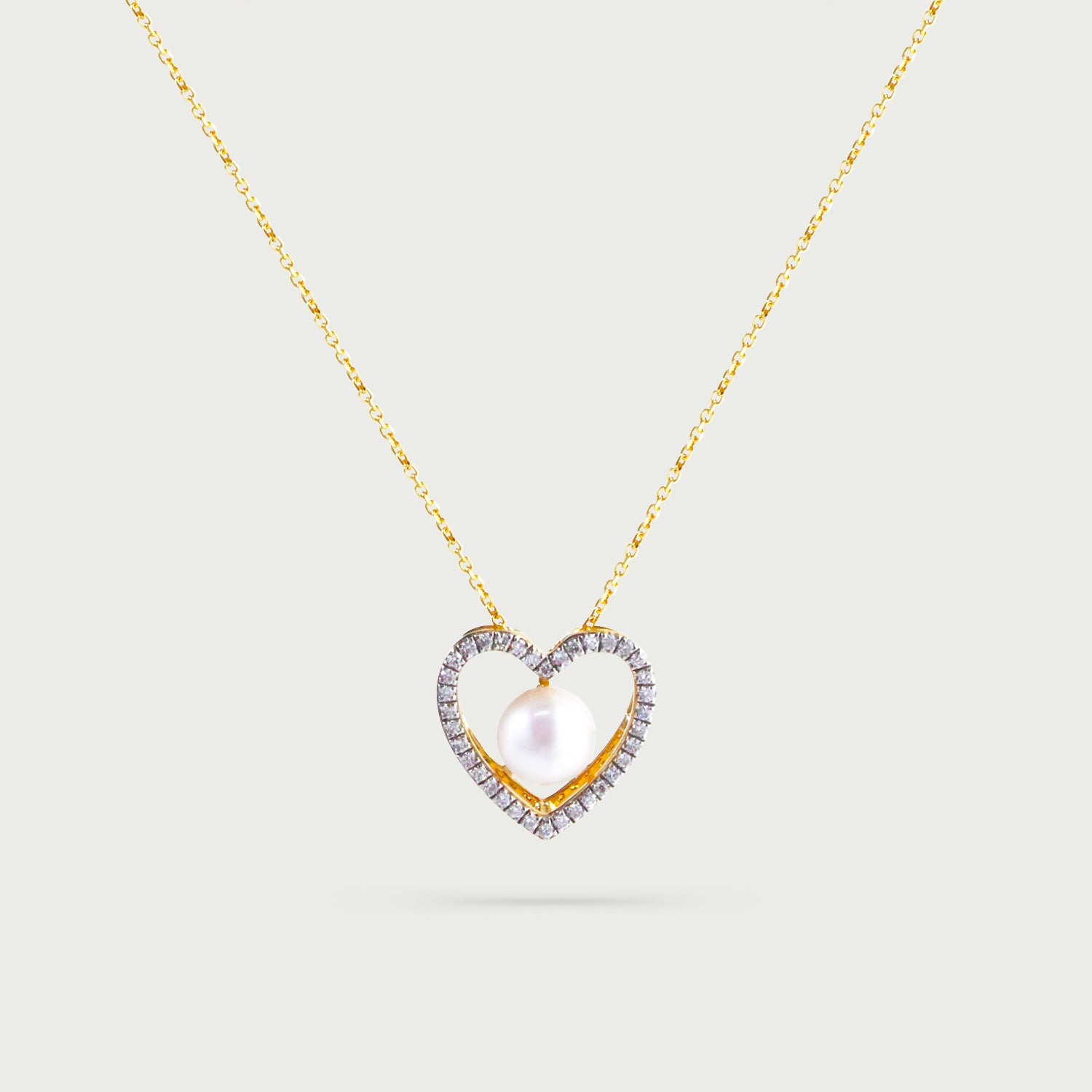 Heartline Pearl Necklace