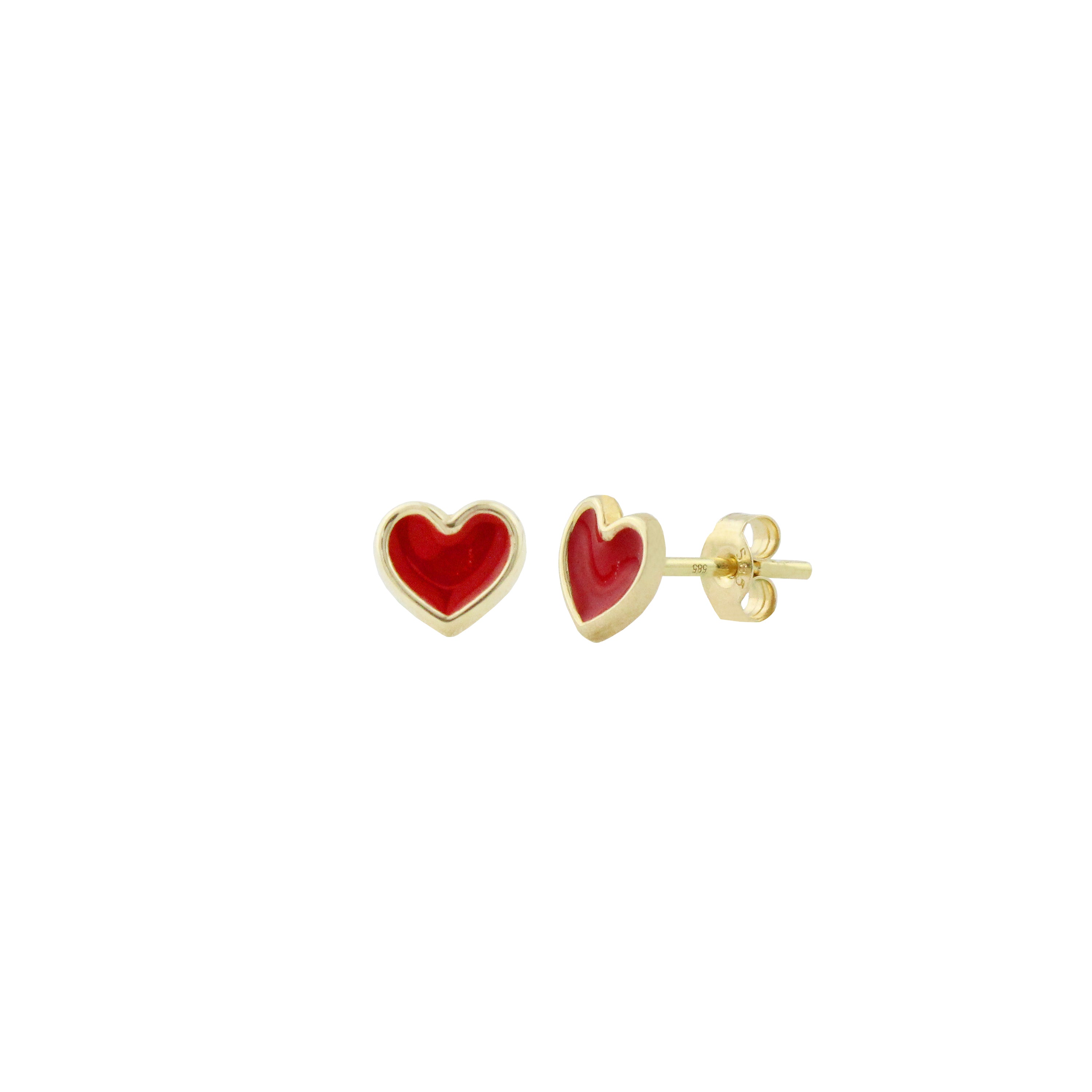 Candy Heart Stud Earrings