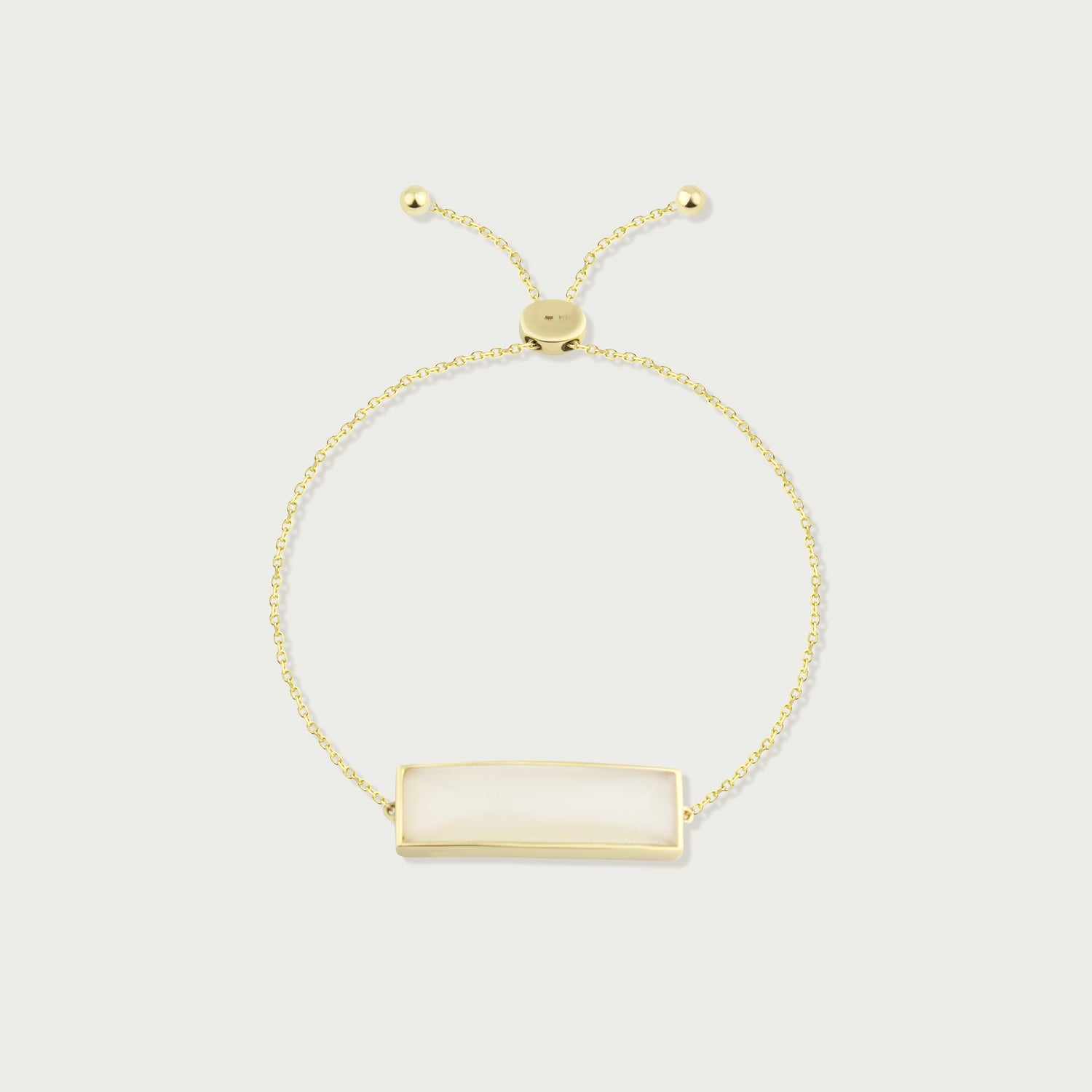 Moon Stone Bar Gold Bracelet