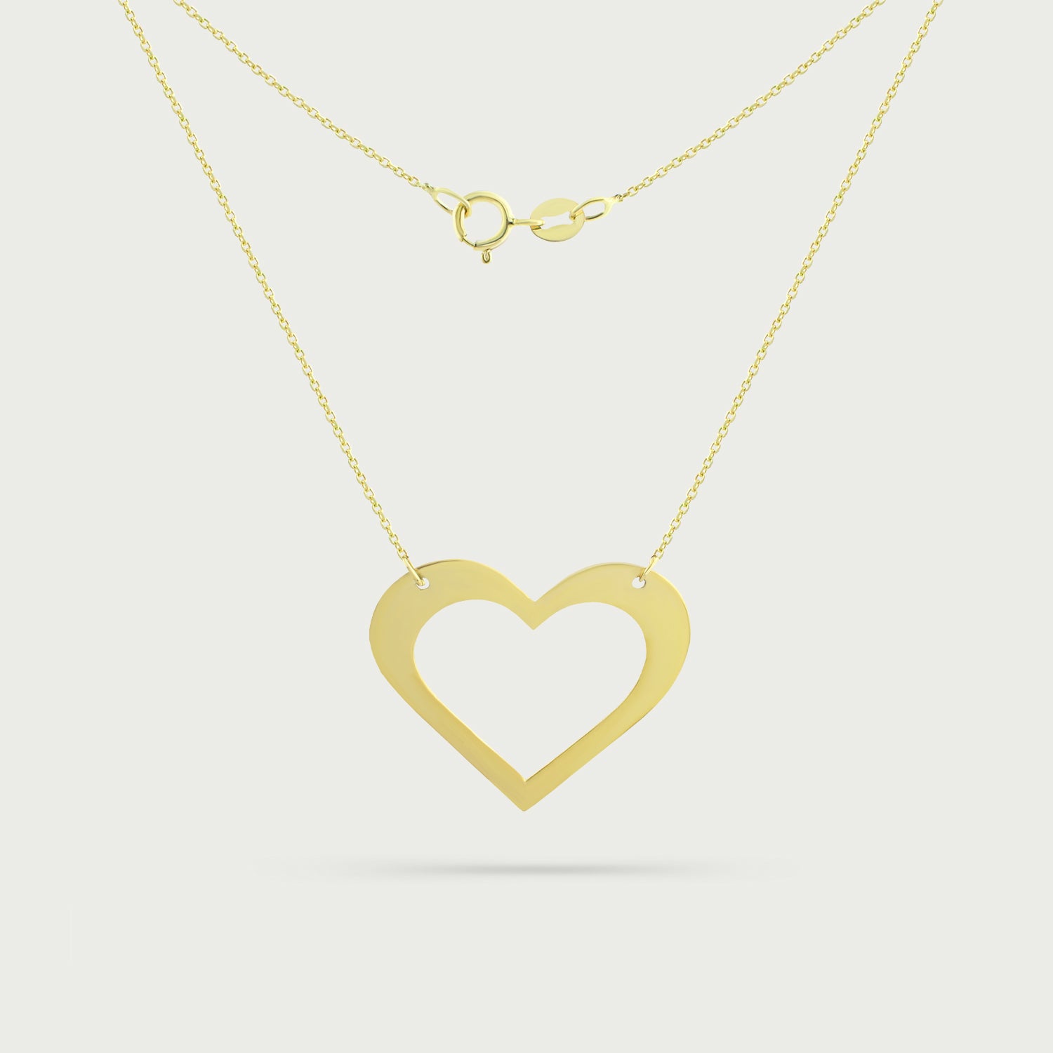 Echo Heart Gold Necklace
