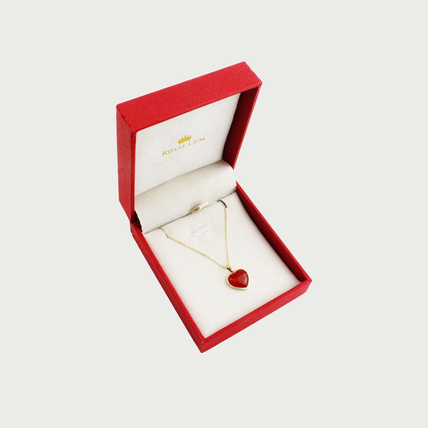 Tender Heart Red Agate Necklace