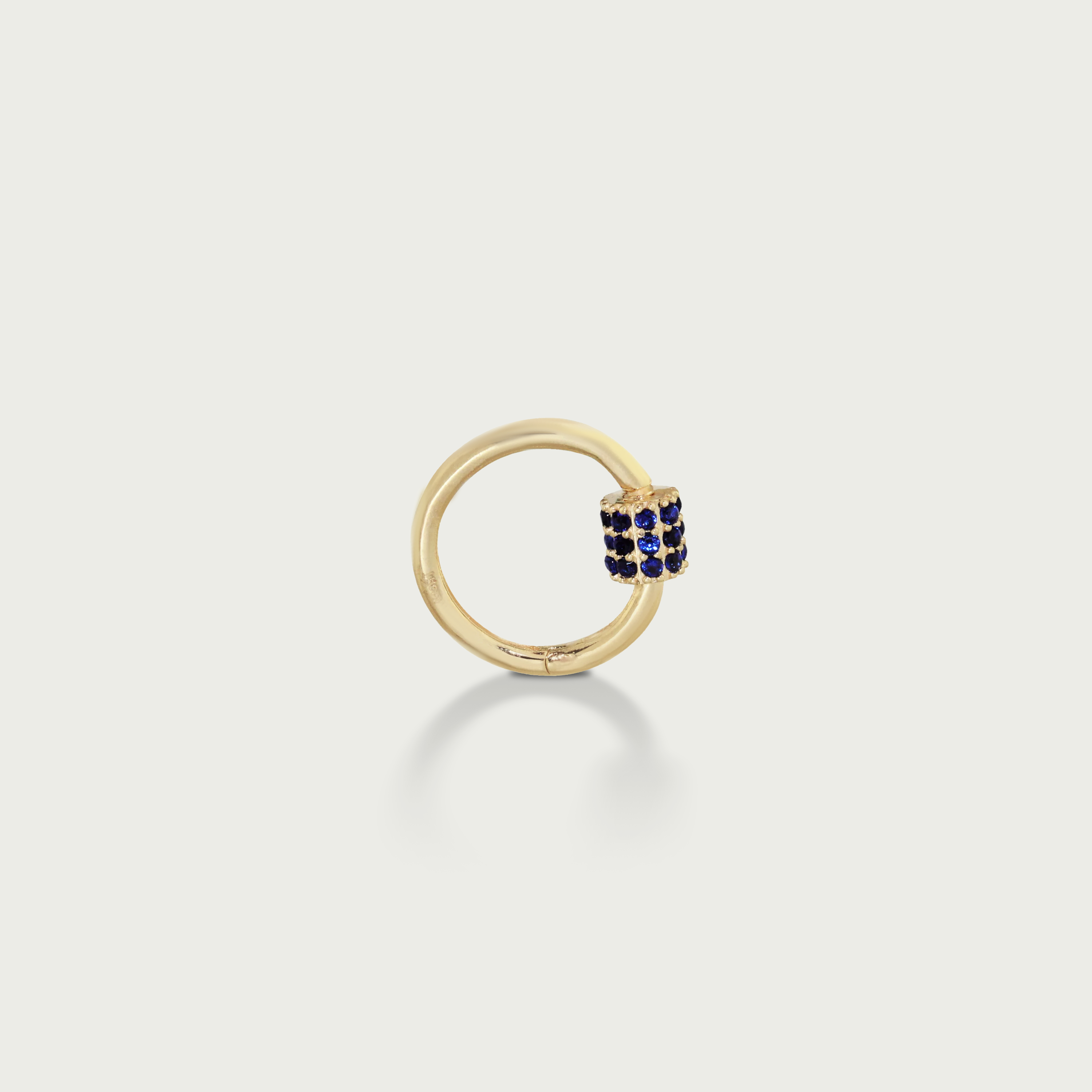 Locked in Sapphire Gold Pendant