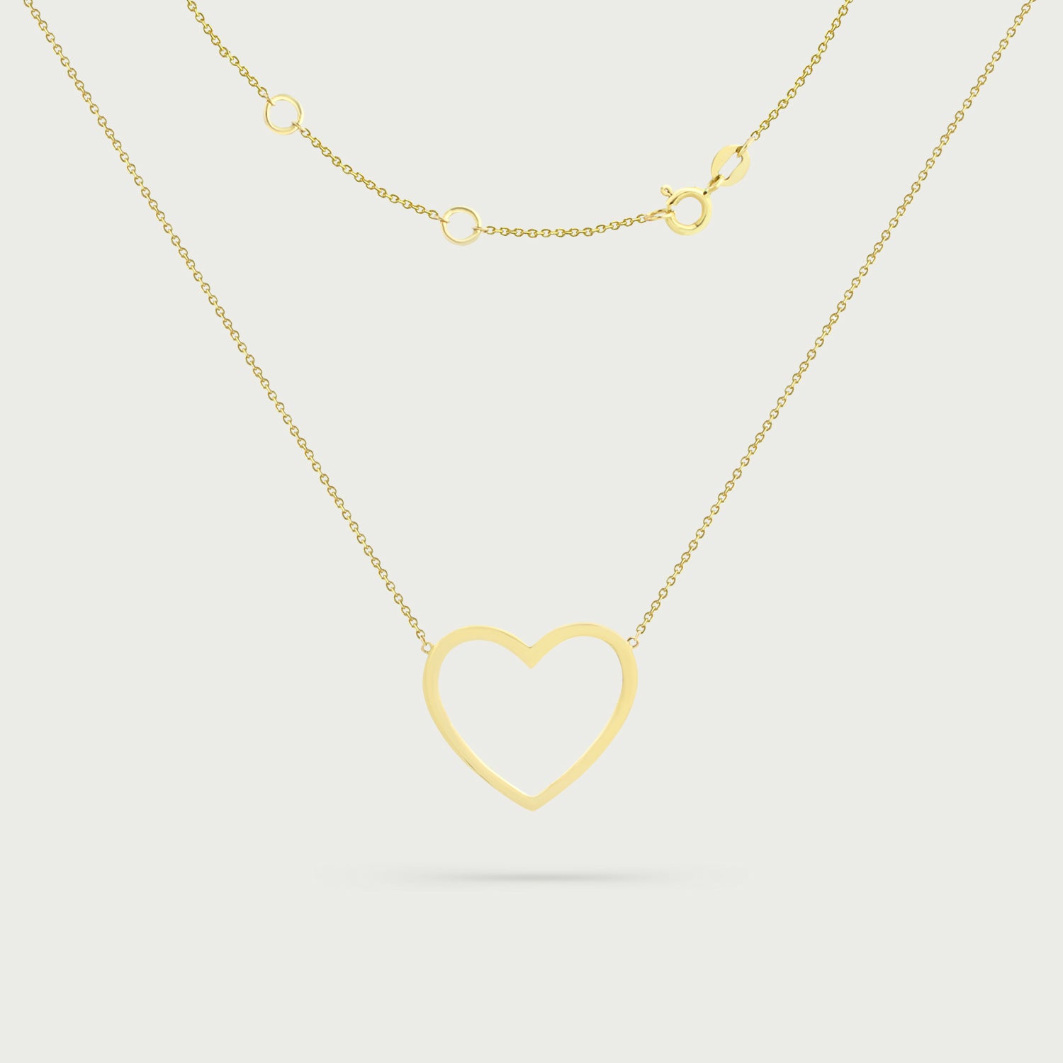 Endearing Heart Gold Necklace