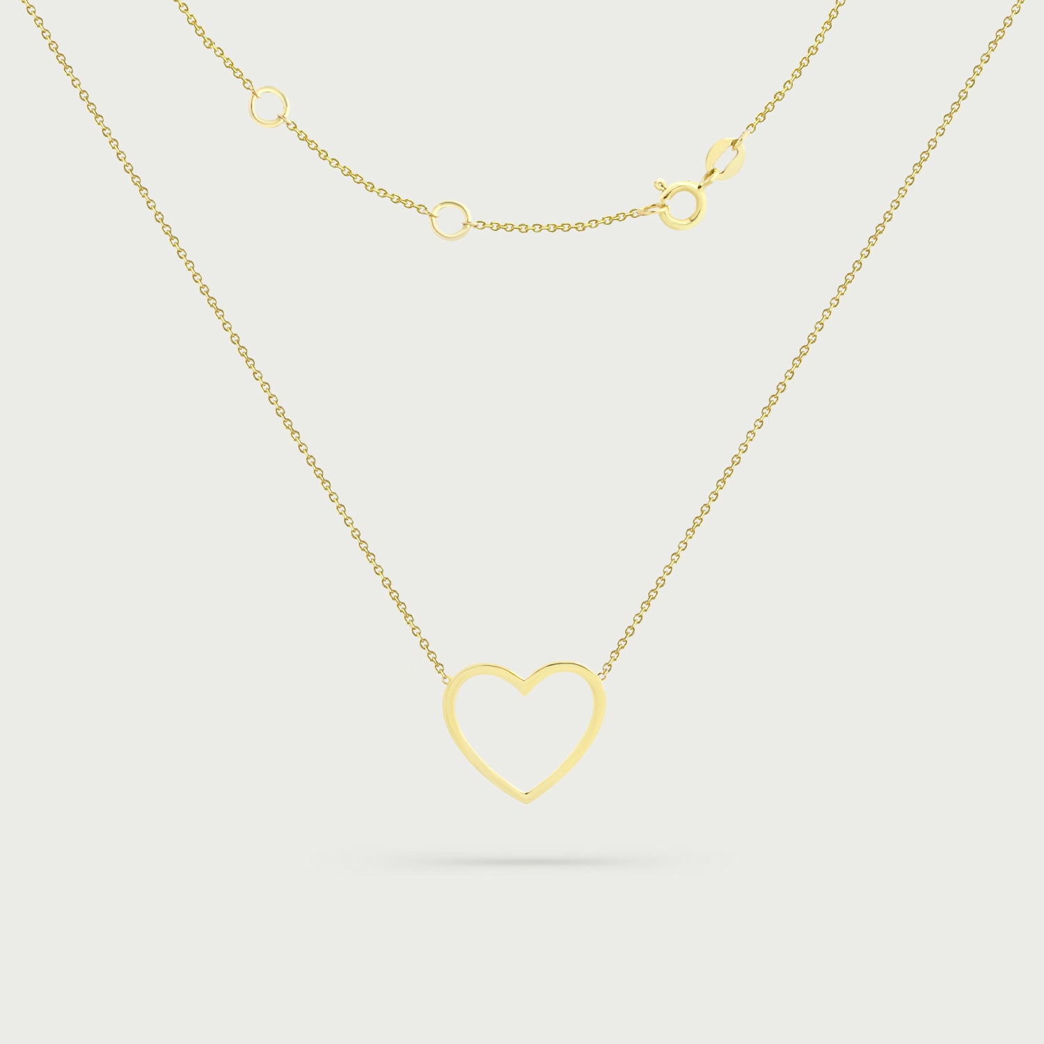 Endearing Heart Gold Necklace