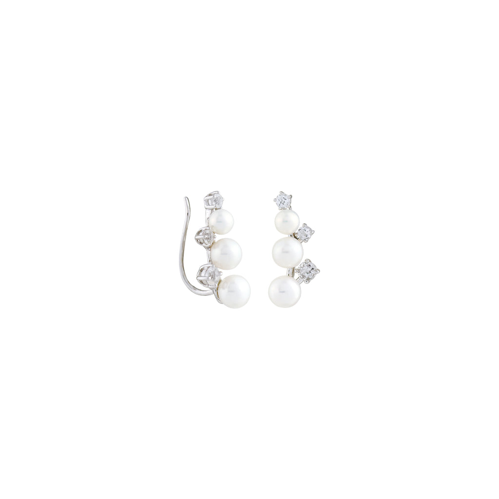 Ocean Pearl Serenity Crawler Earrings