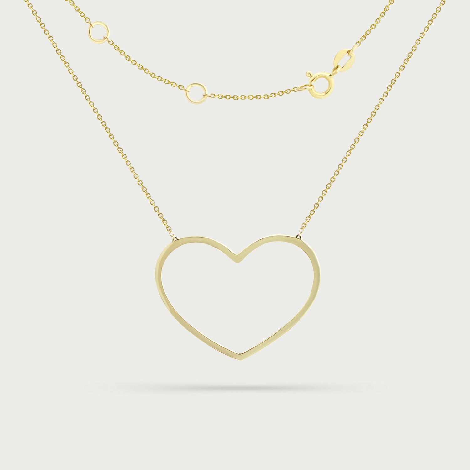 Endearing Heart Gold Necklace