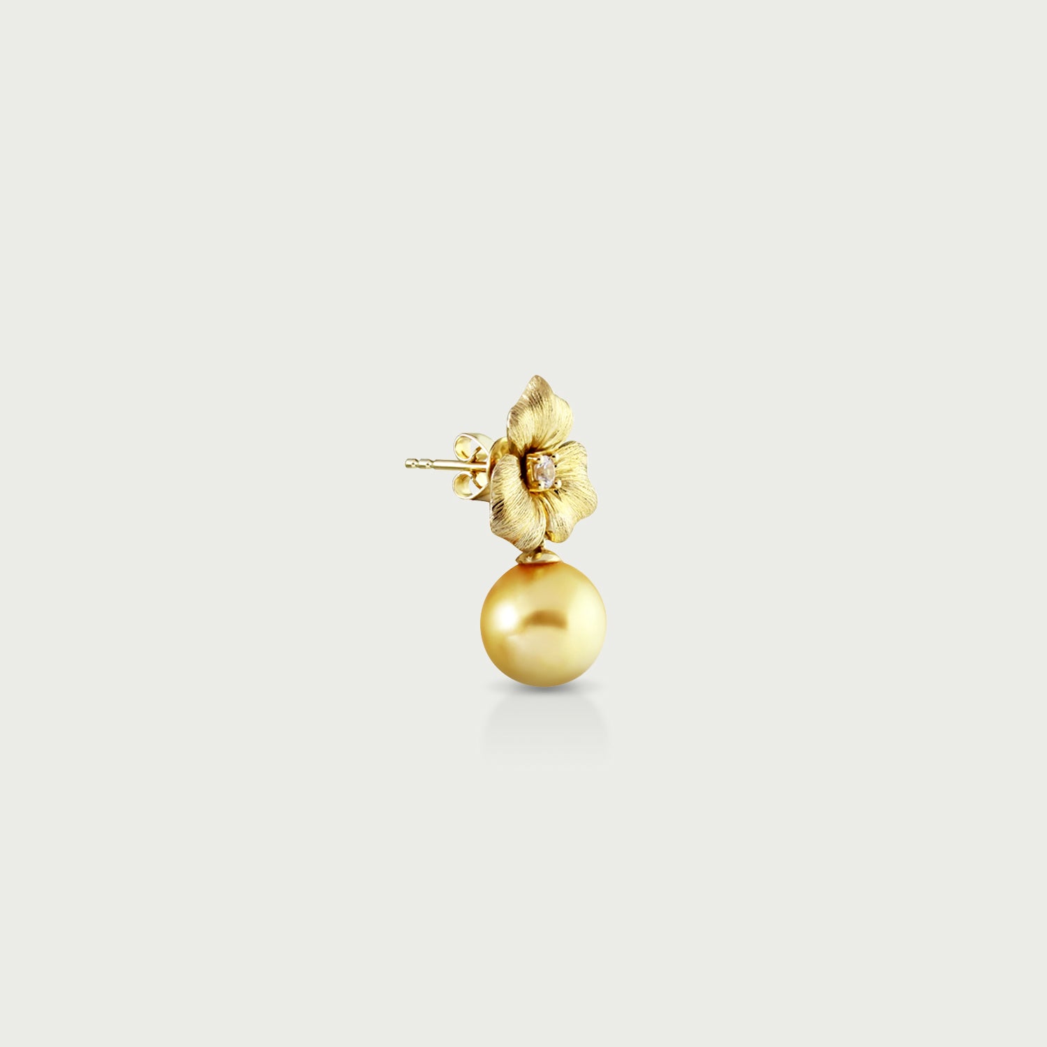 Champagne Pearl Dangling Earrings