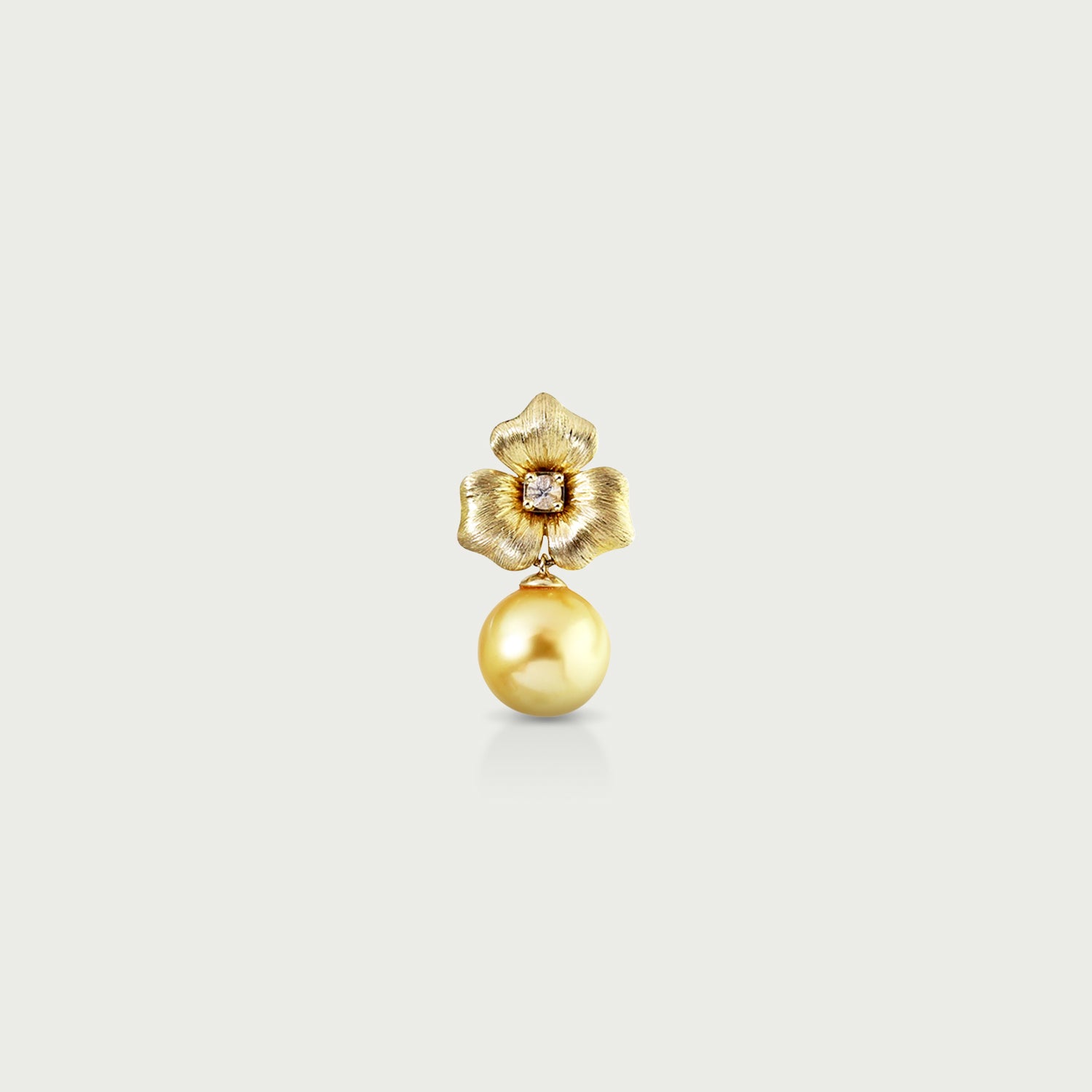 Champagne Pearl Dangling Earrings