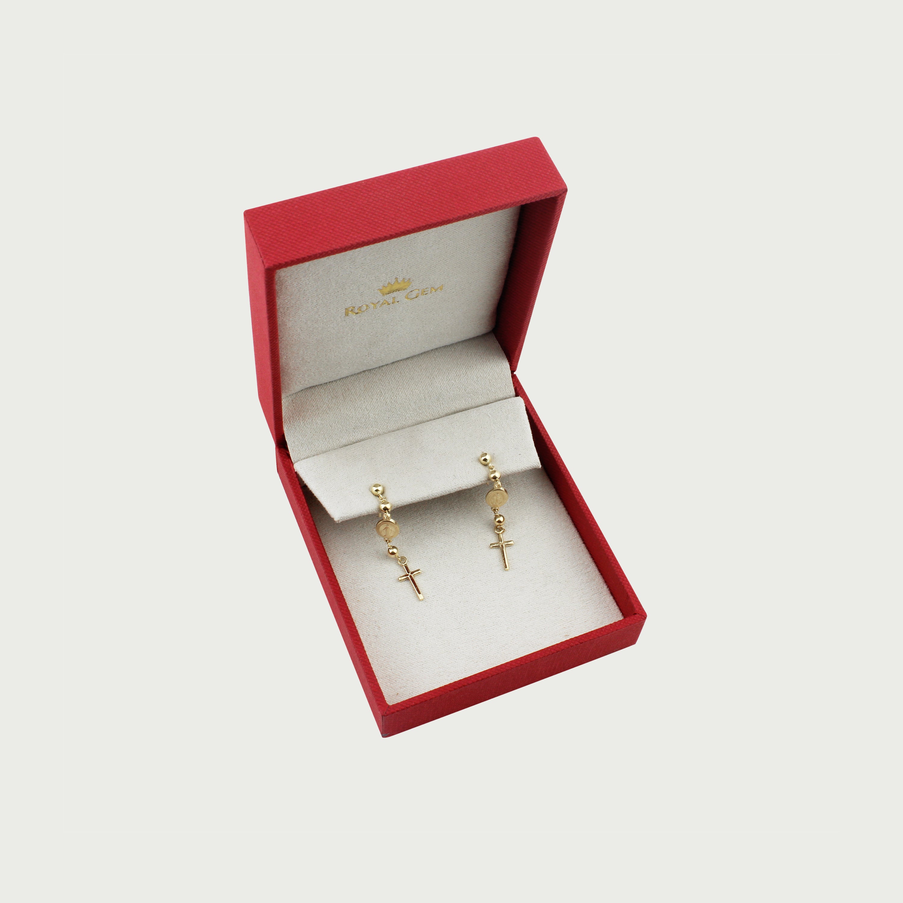 Mary’s Divine Gold Dangling Earrings