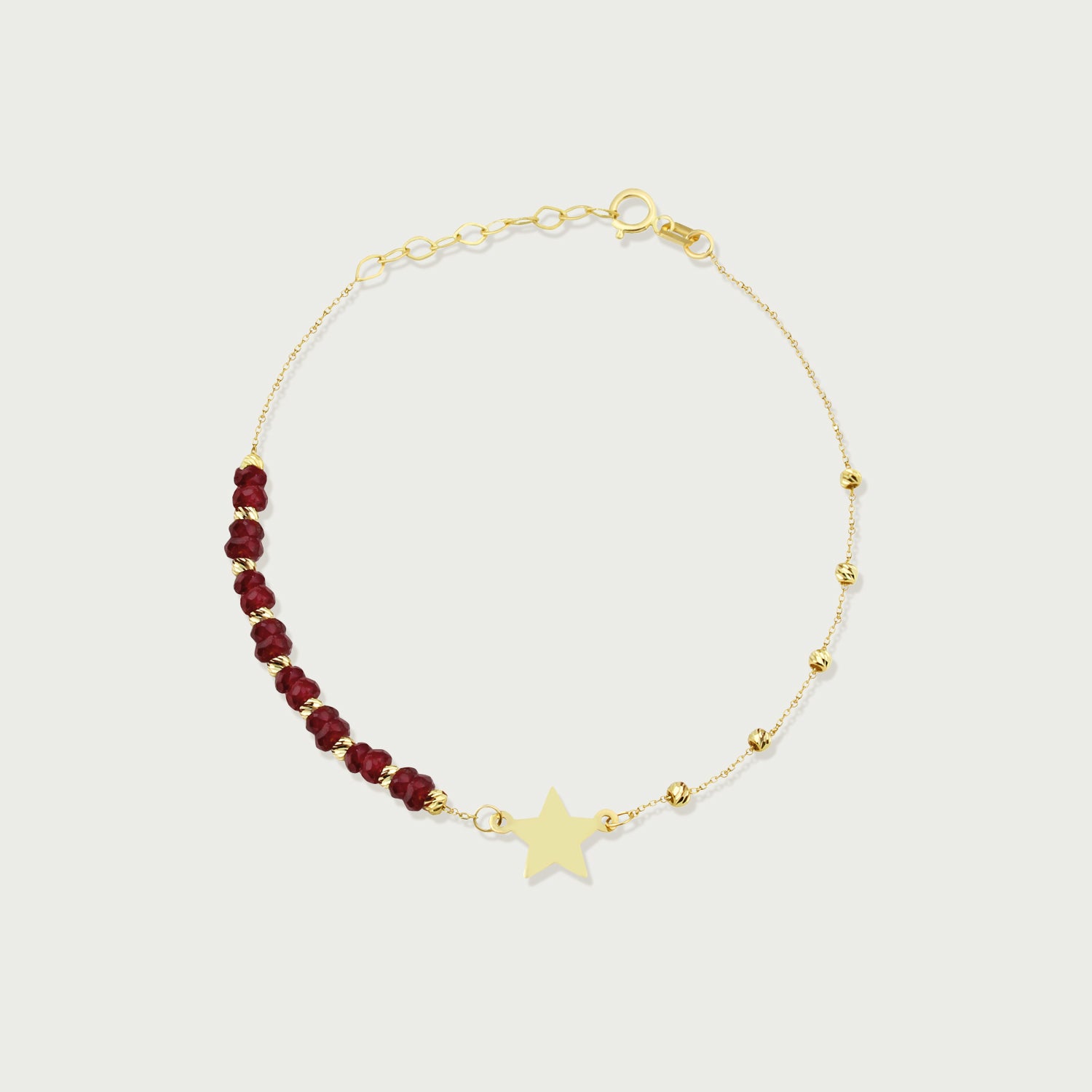 Ruby of Promise Beaded Bracelet