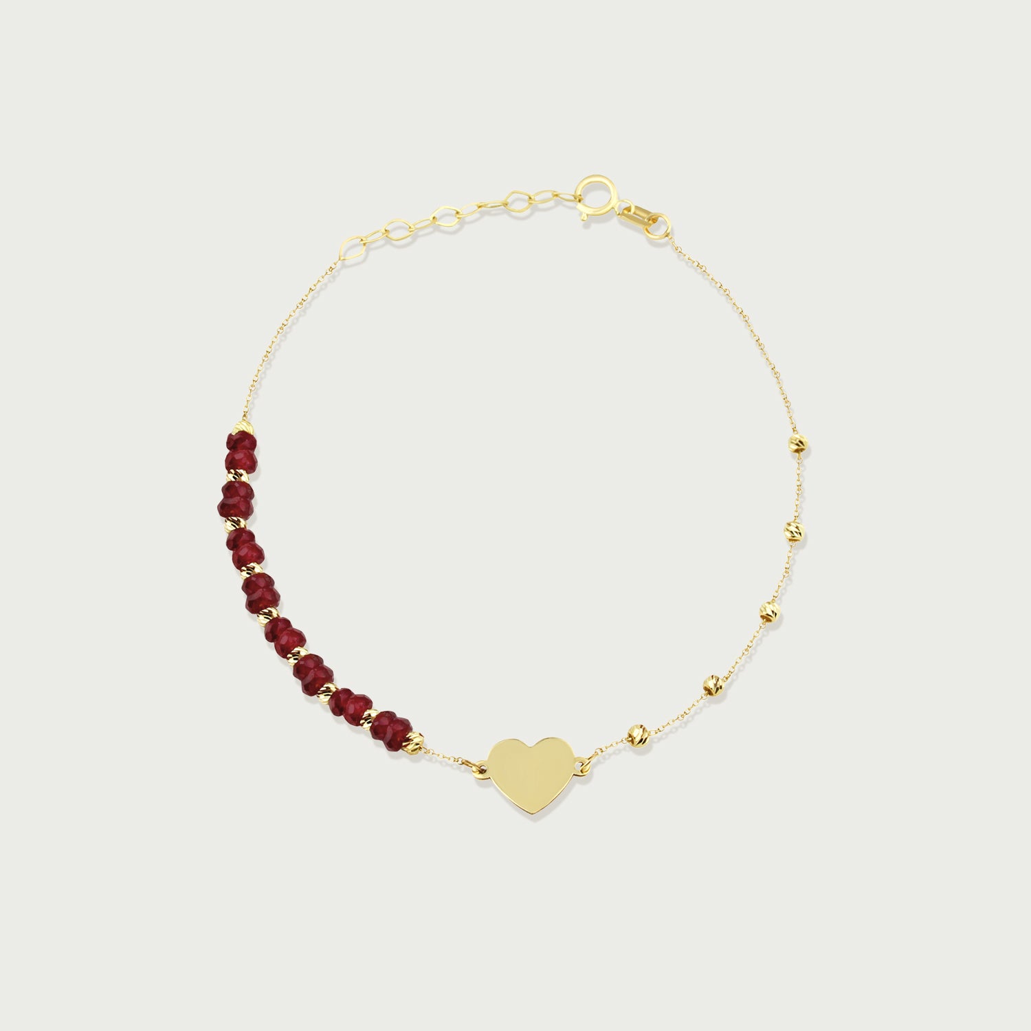 Ruby of Promise Beaded Bracelet