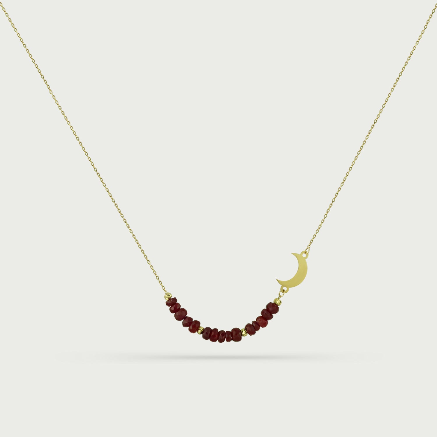 Lumina Luna Ruby Beaded Necklace