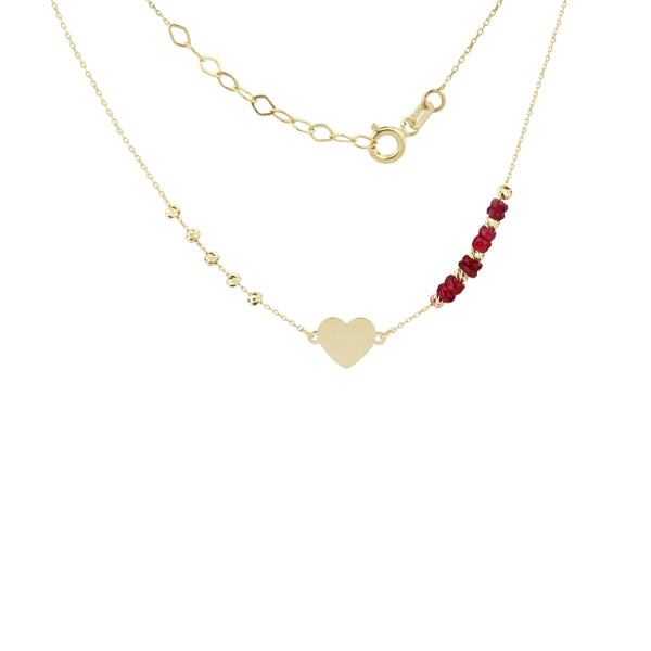 Roll Out The Red Carpet with Ruby Beads Necklace