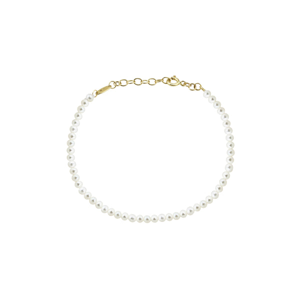 White Freshwater Pearl Bracelet Strand