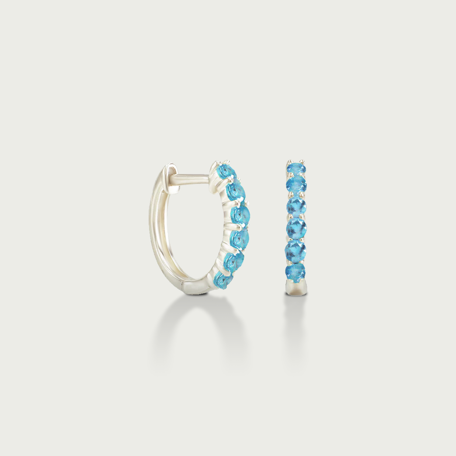 It's Wine O'Clock Gemstone Hoop Earrings