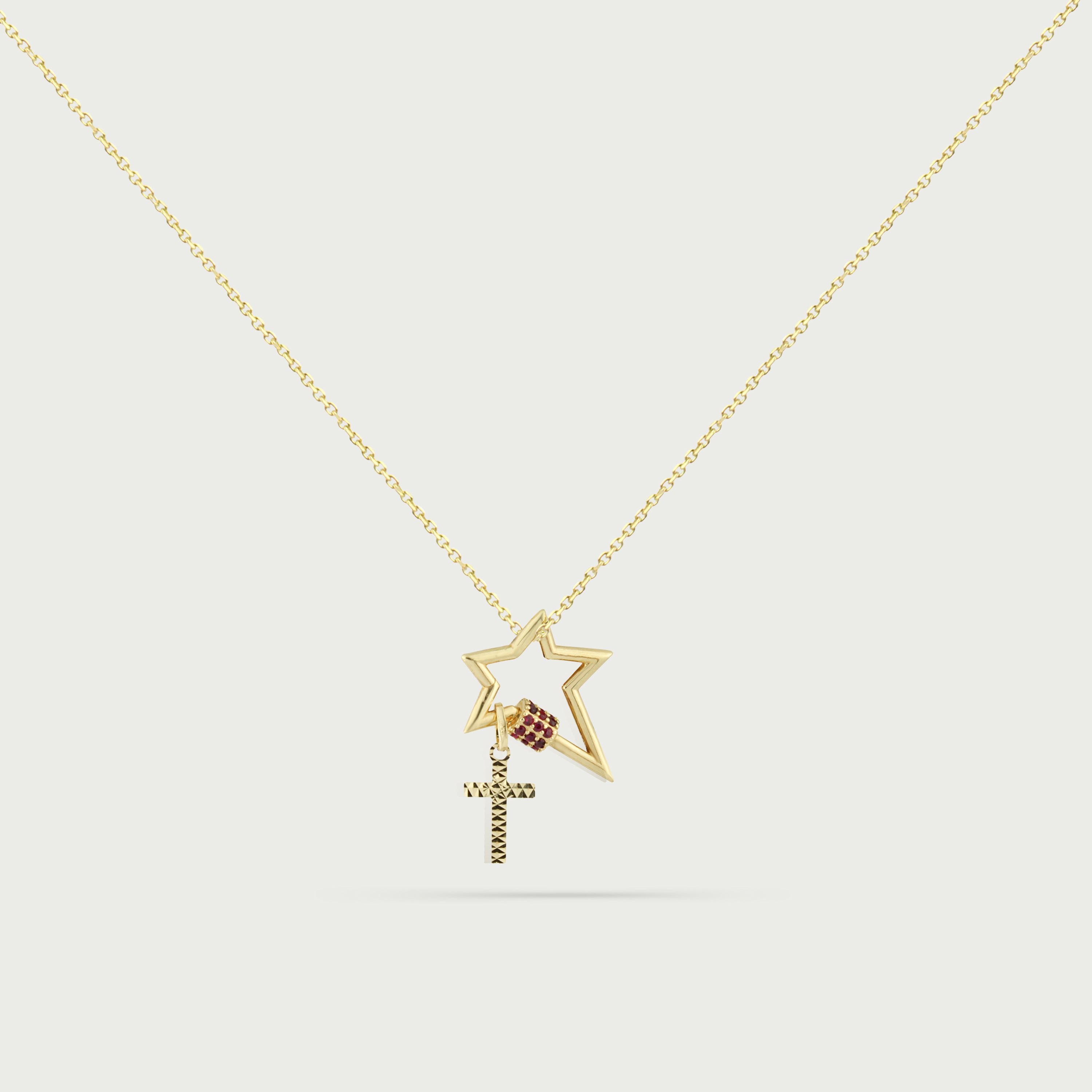 Sacred Star Cross Necklace