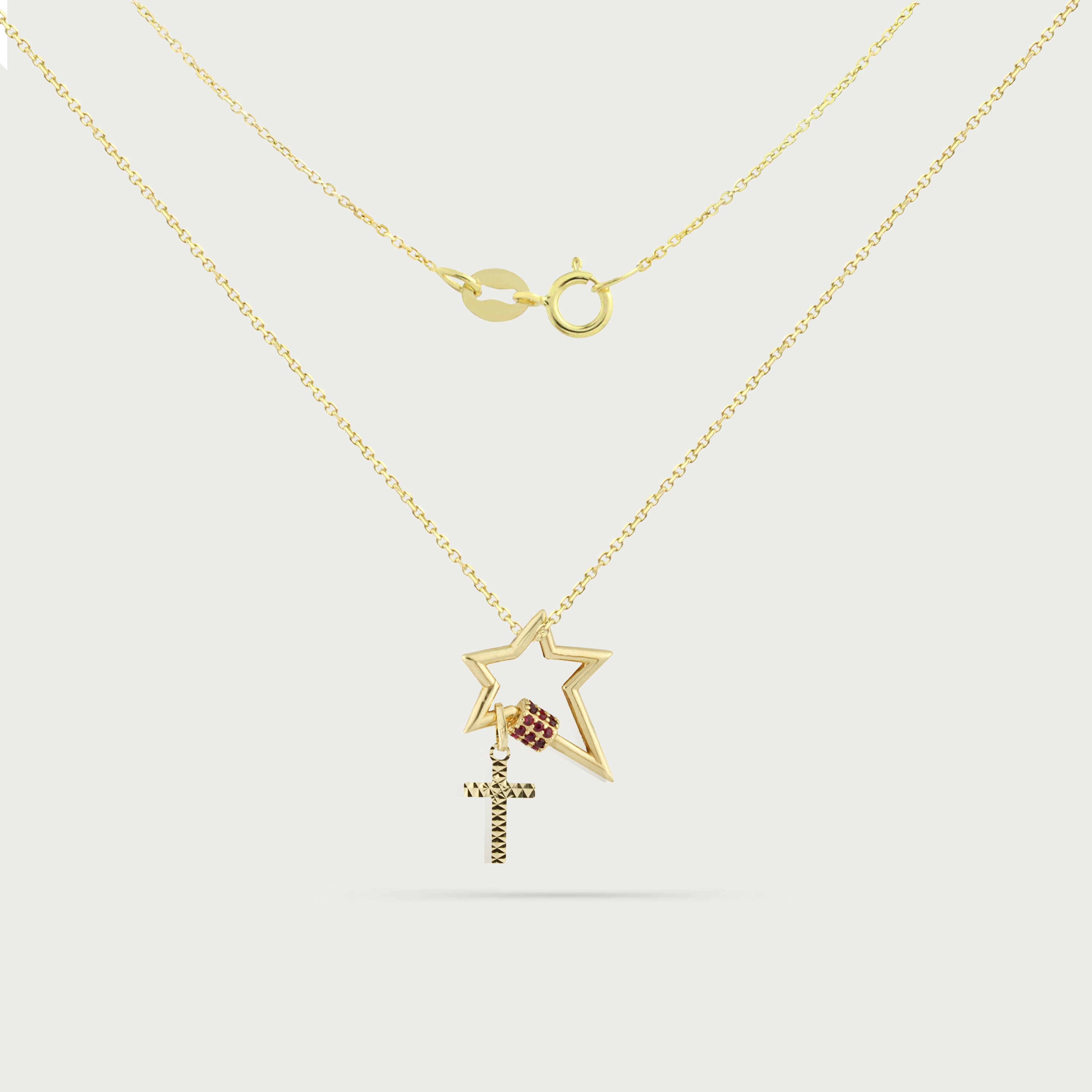 Sacred Star Cross Necklace
