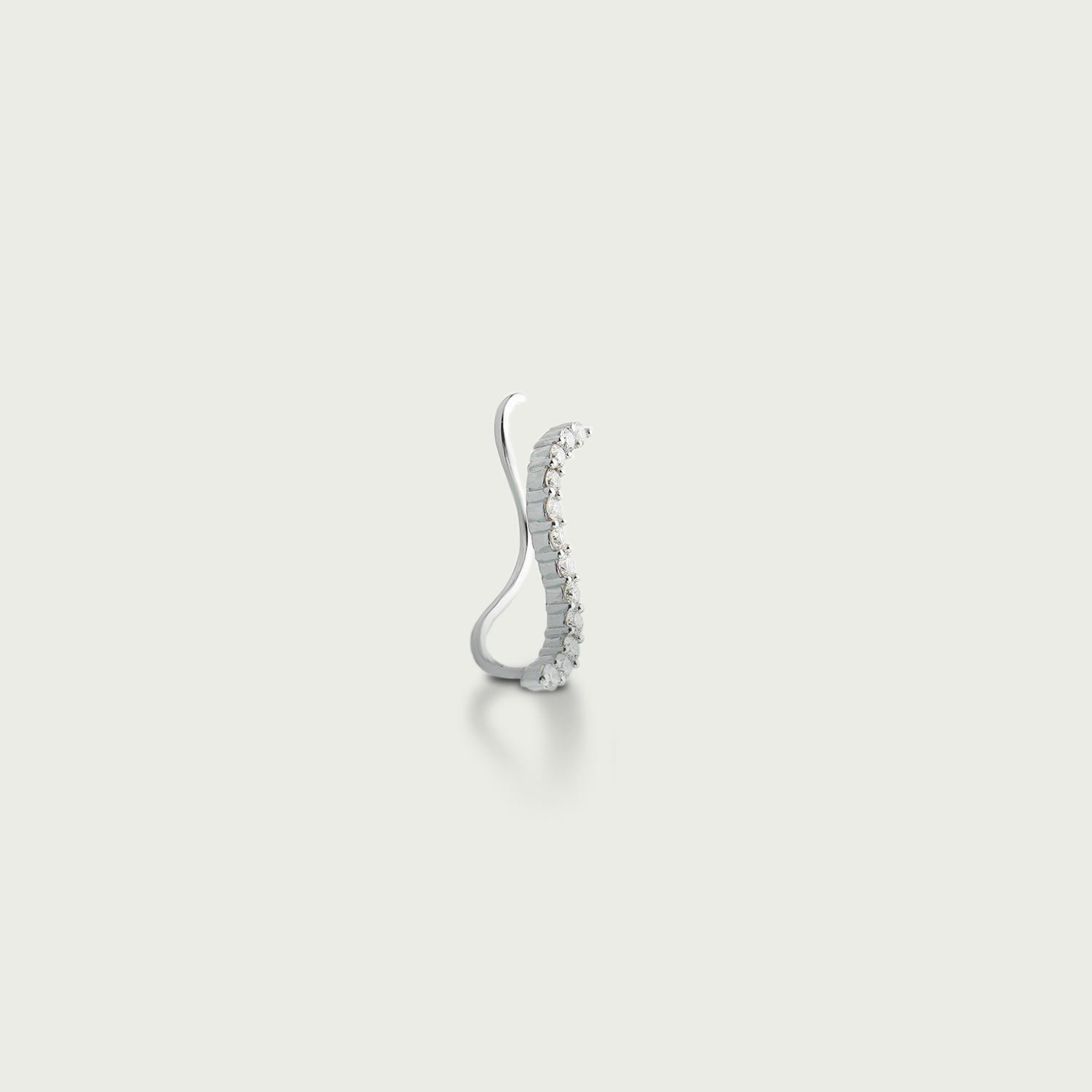 Curve Crush Diamond Crawler Earrings