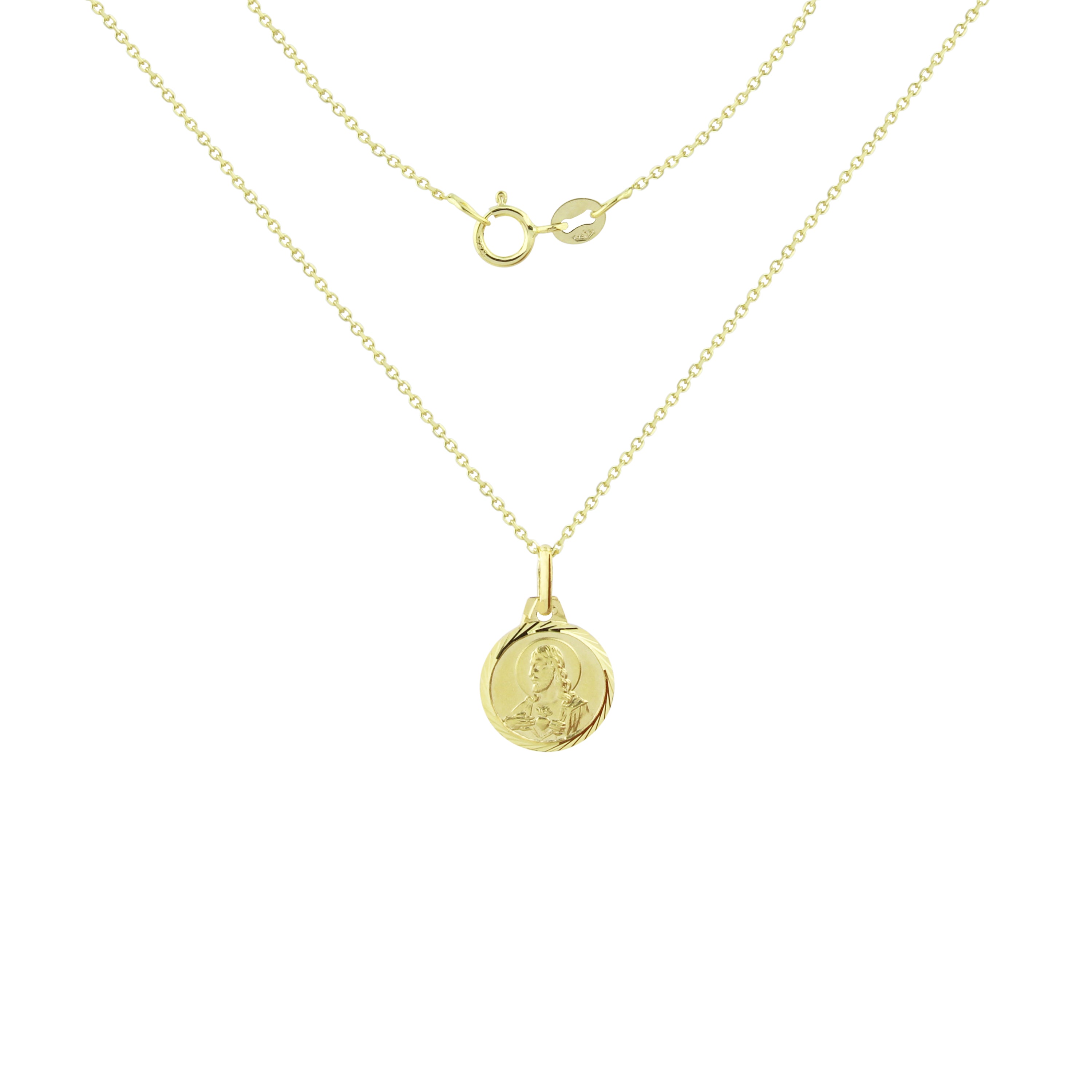 Lady of Mount Carmel & Sacred Heart Reversible Necklace