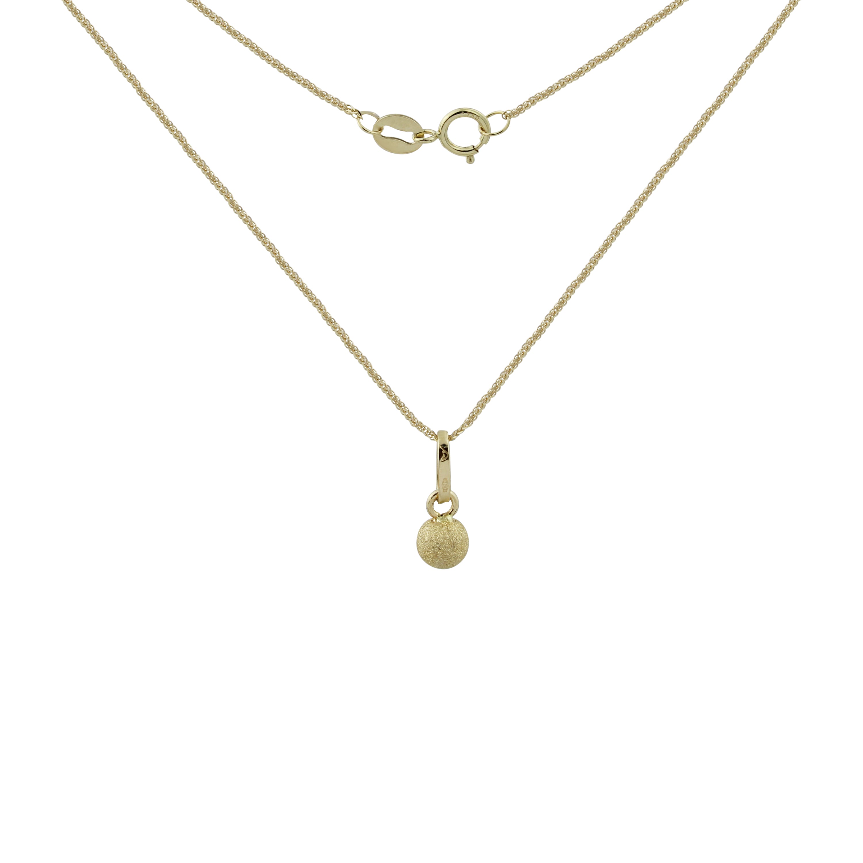 Radiant Frost Gold Necklace