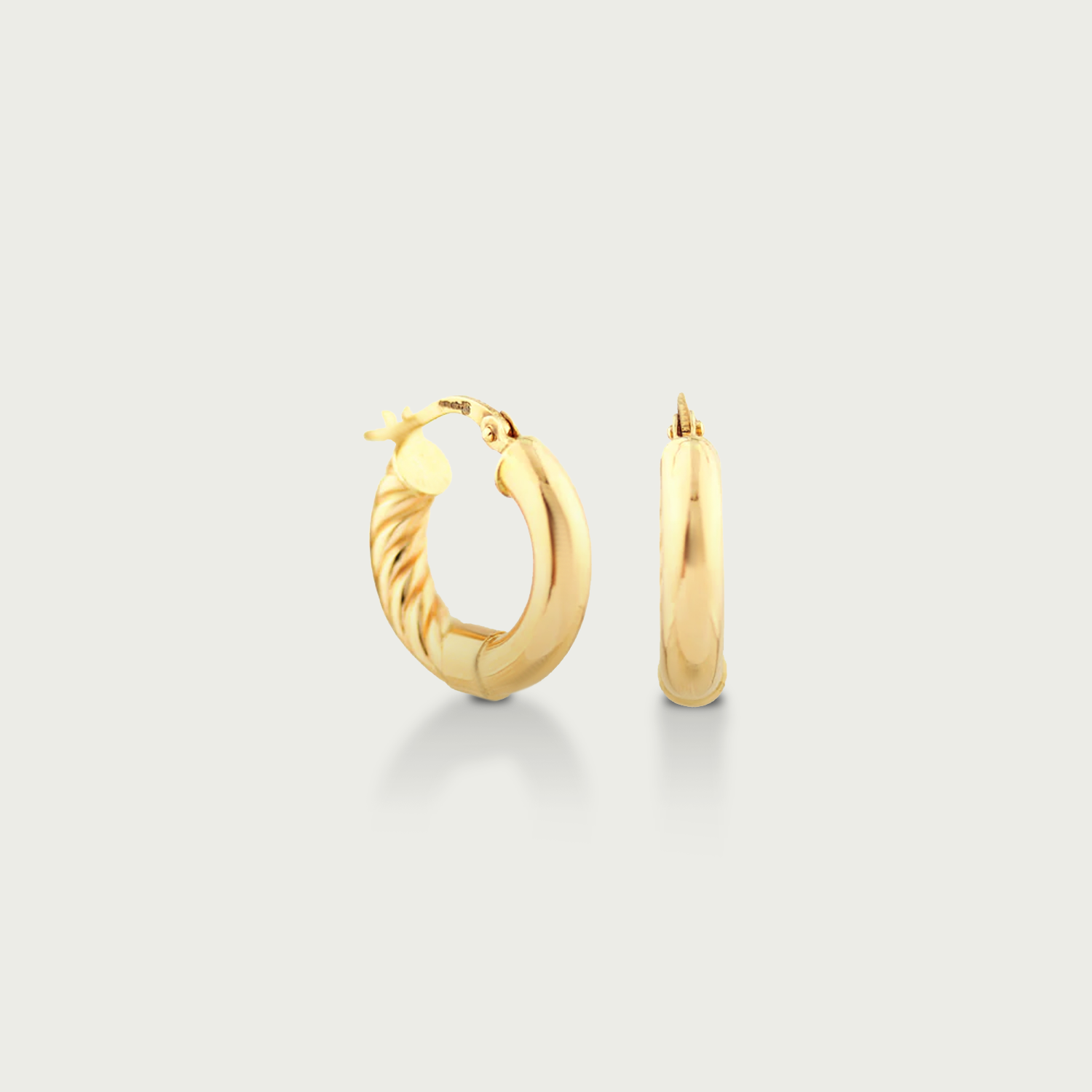 Stay on Track Gold Hoop Earrings
