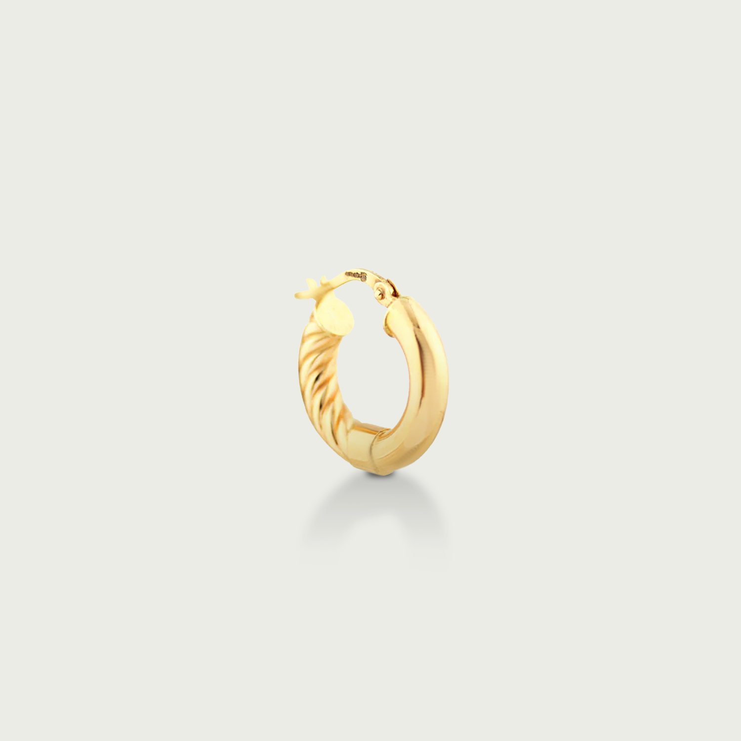 Stay on Track Gold Hoop Earrings