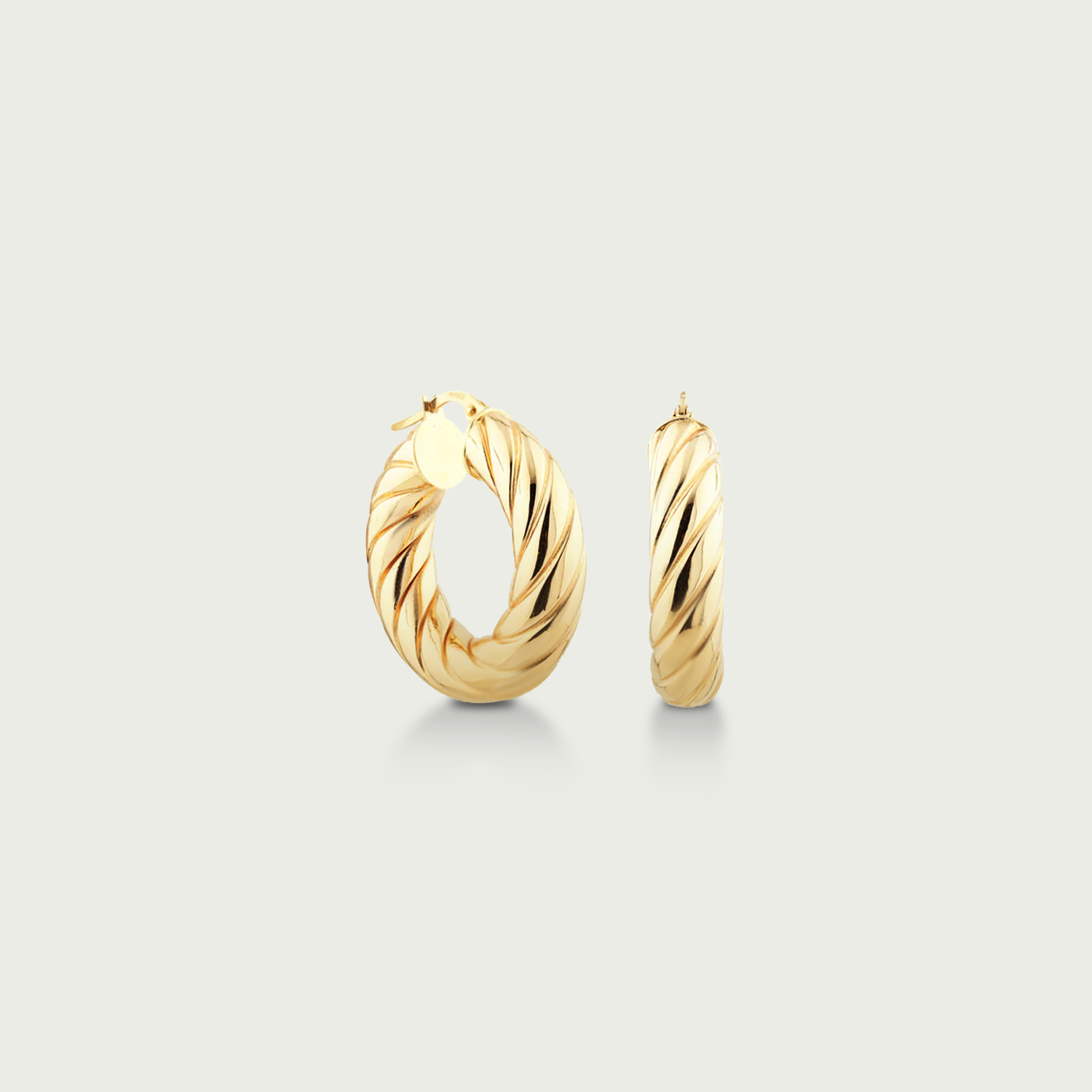 Golden Rhythm Gold Hoop Earrings