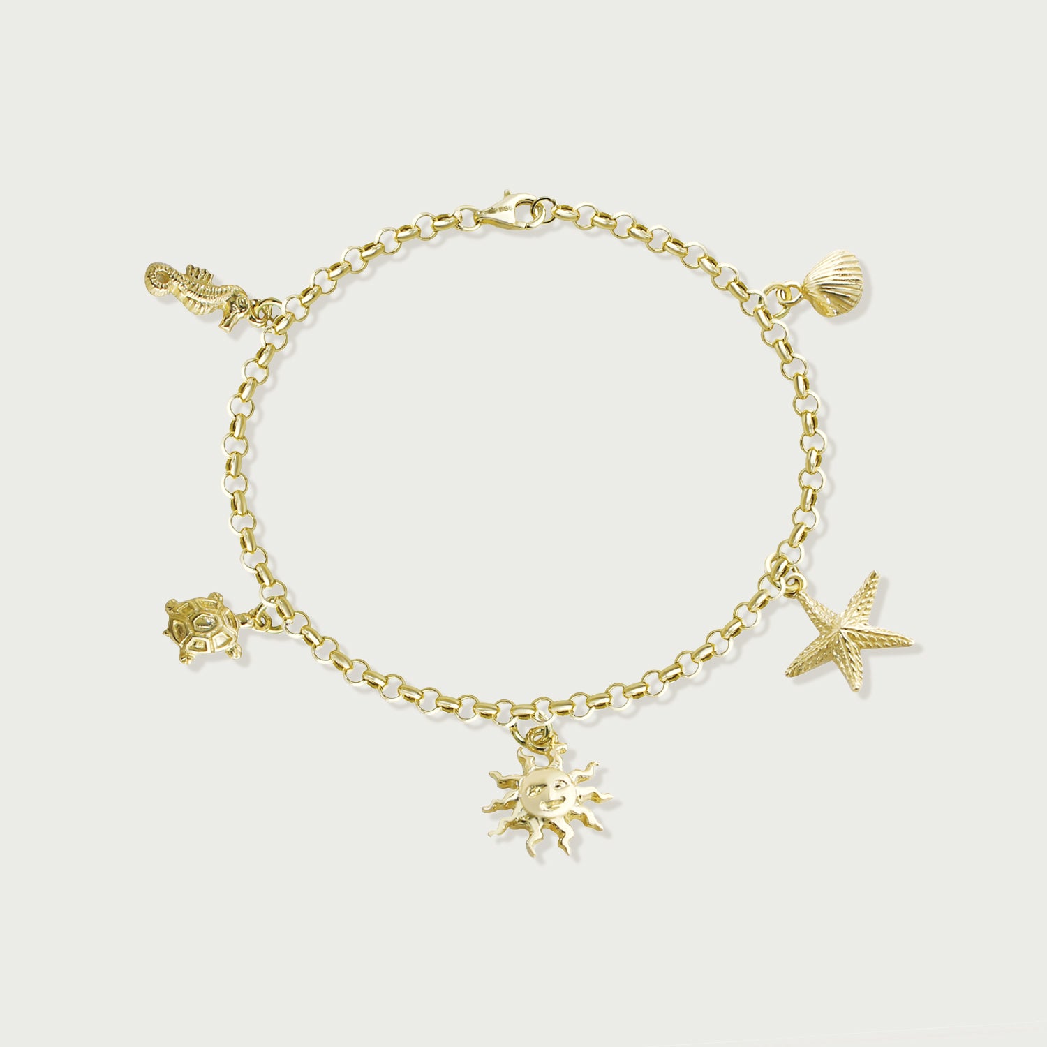 BAREFOOT BEACHCOMBER BELT, GOLD METALLIC
