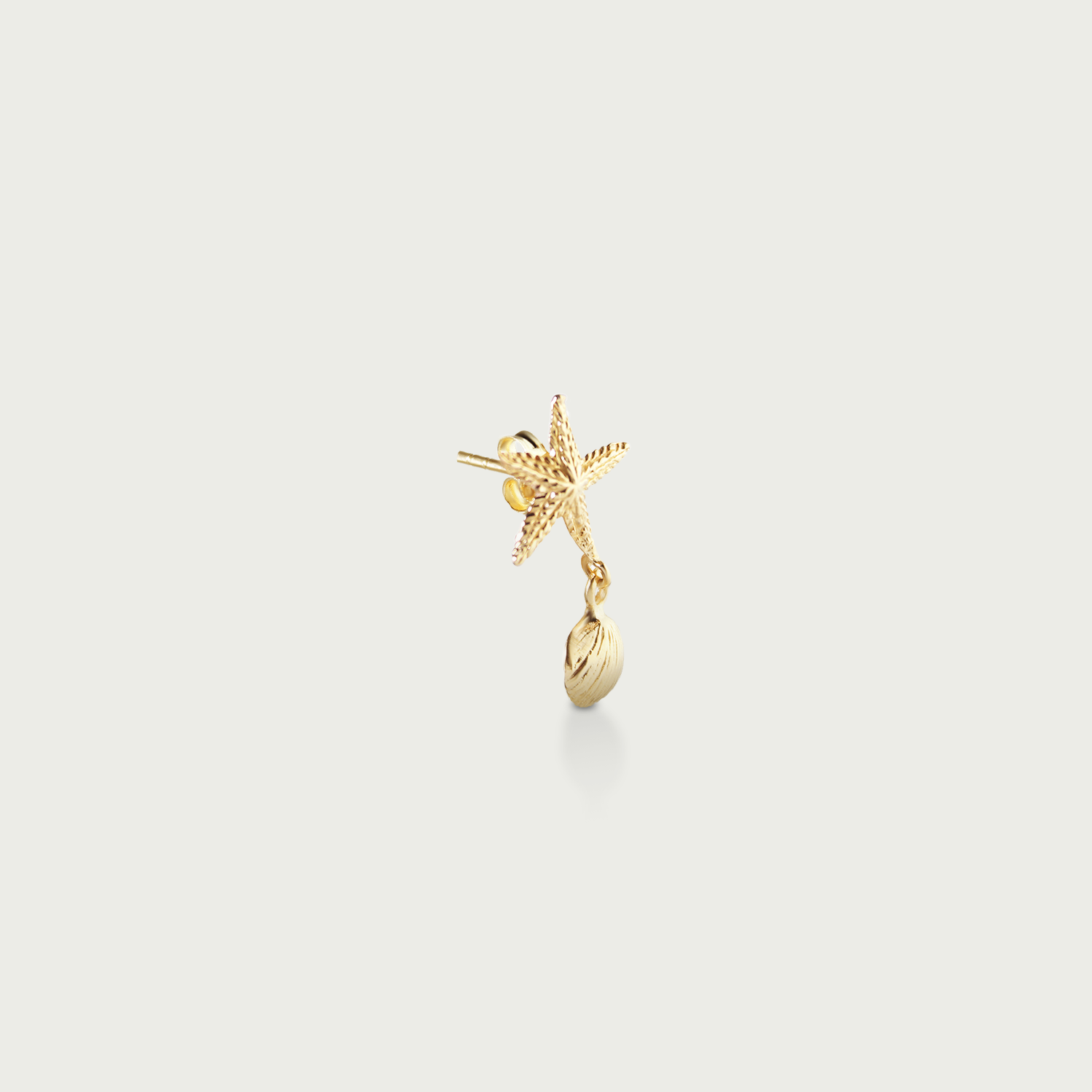 Sun, Sea, and Sand Gold Dangling Earrings