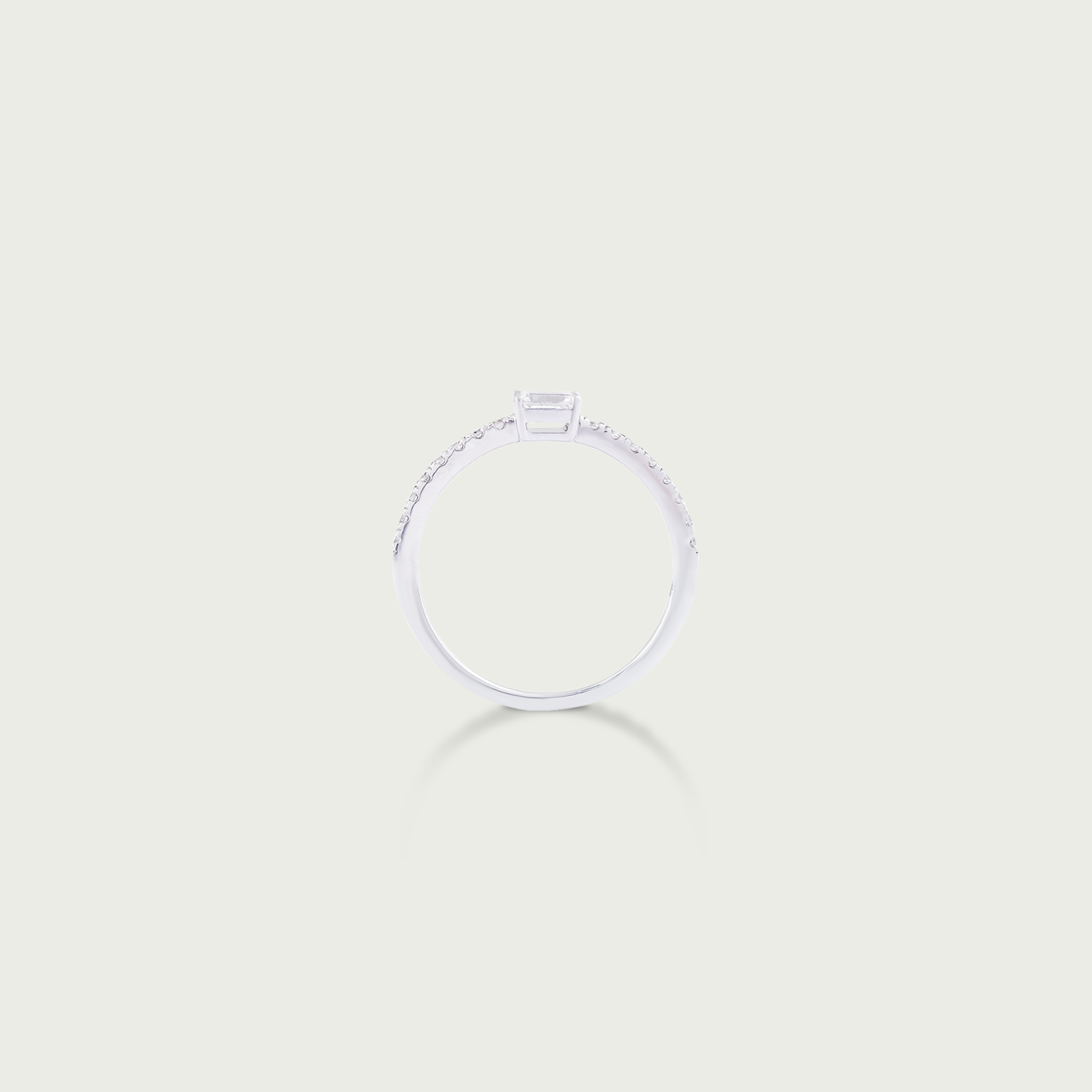 Focal Point Half Eternity Ring