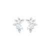 Floral Baguettes Diamond Crawler Earrings